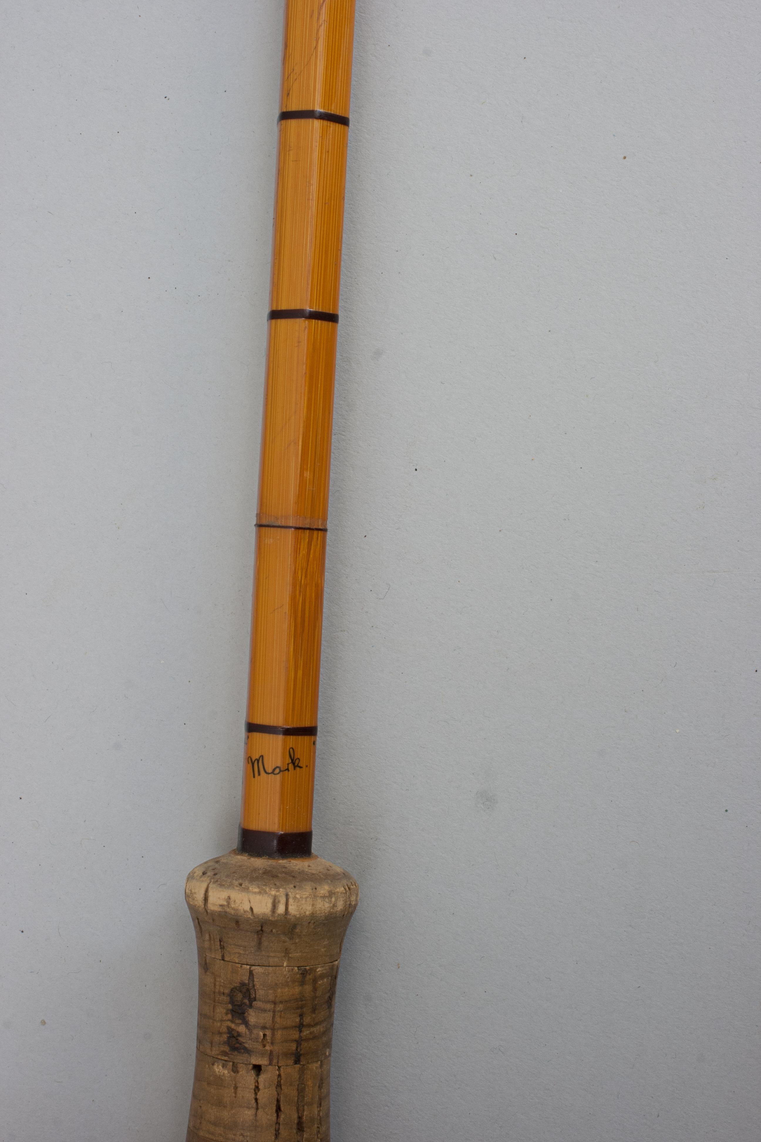 Hardy Fishing Rod aus geteiltem Schilfrohr mit Lachs, The Wye im Angebot 5