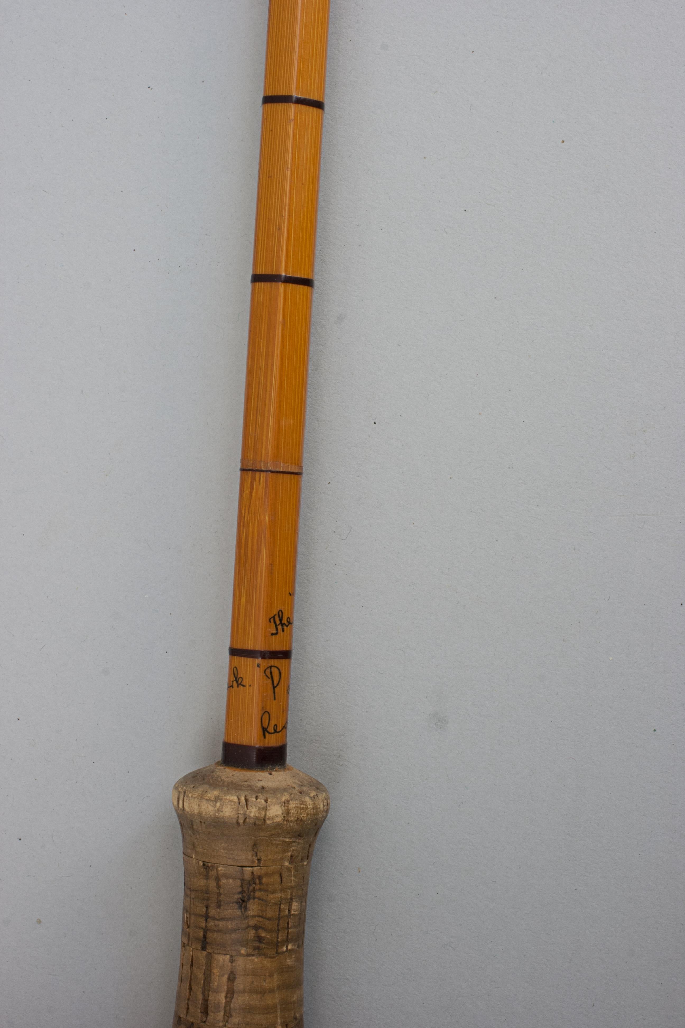 Hardy Fishing Rod aus geteiltem Schilfrohr mit Lachs, The Wye im Angebot 6