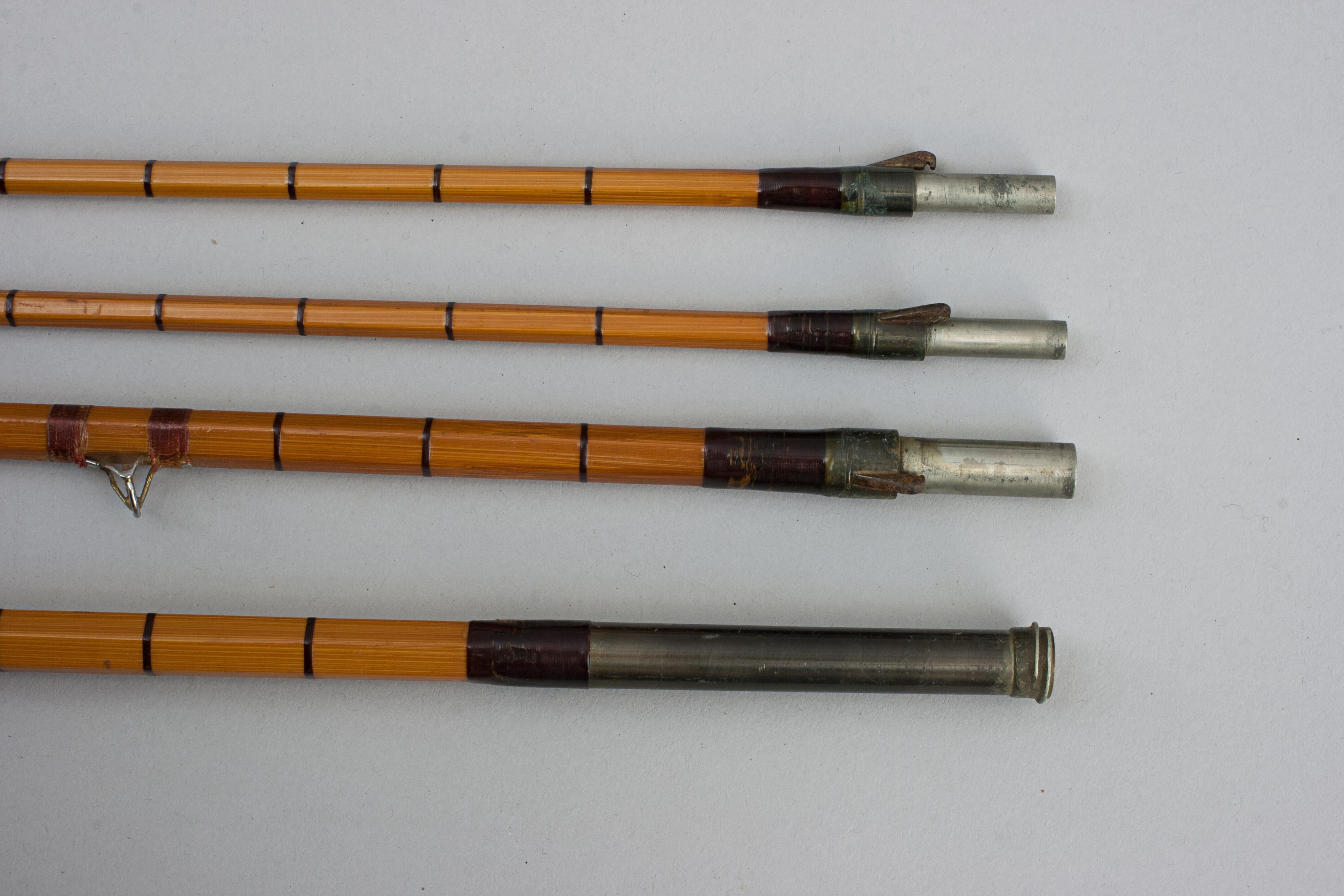 Hardy Fishing Rod aus geteiltem Schilfrohr mit Lachs, The Wye im Angebot 8