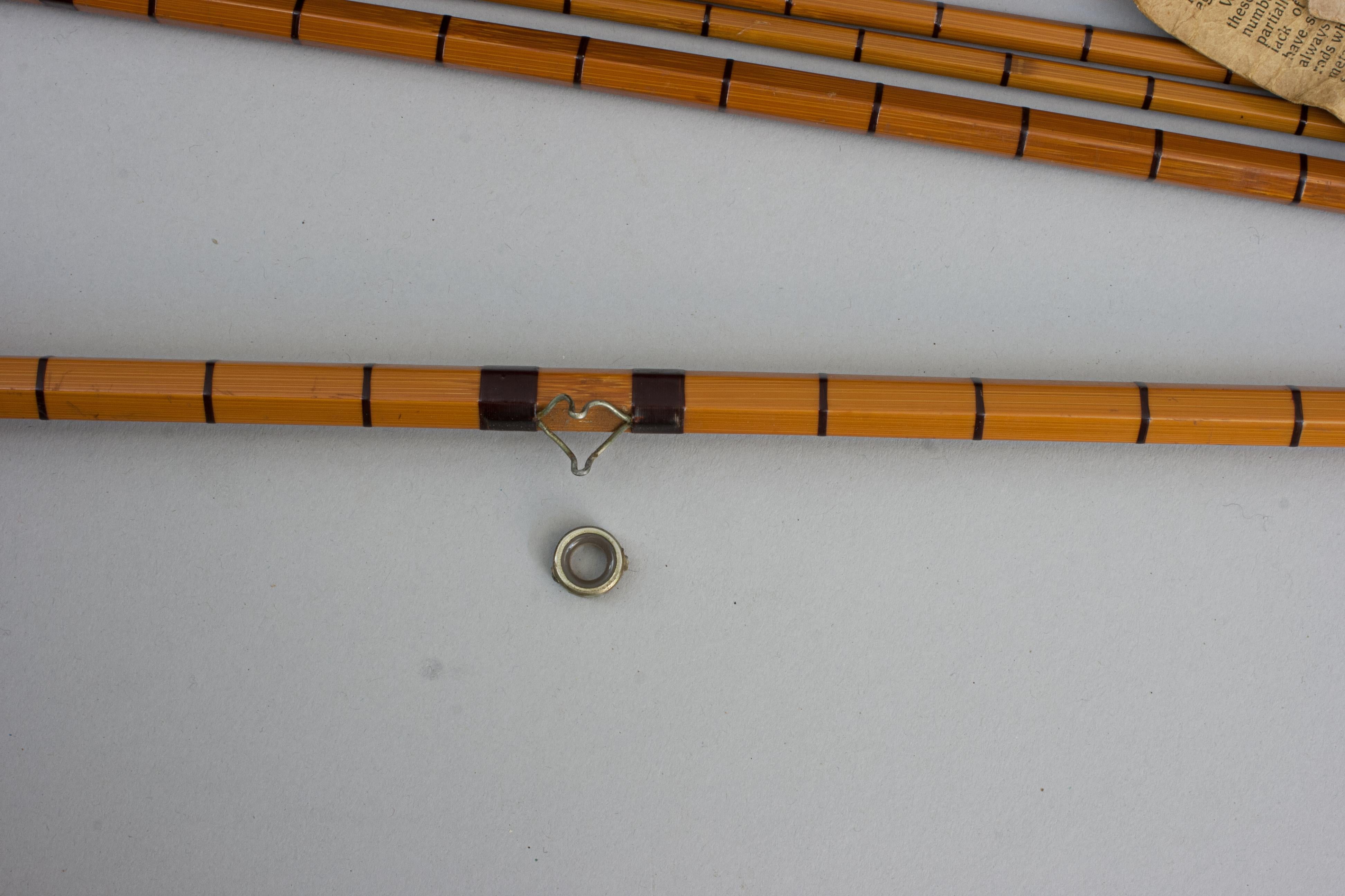 Hardy Fishing Rod aus geteiltem Schilfrohr mit Lachs, The Wye im Angebot 11