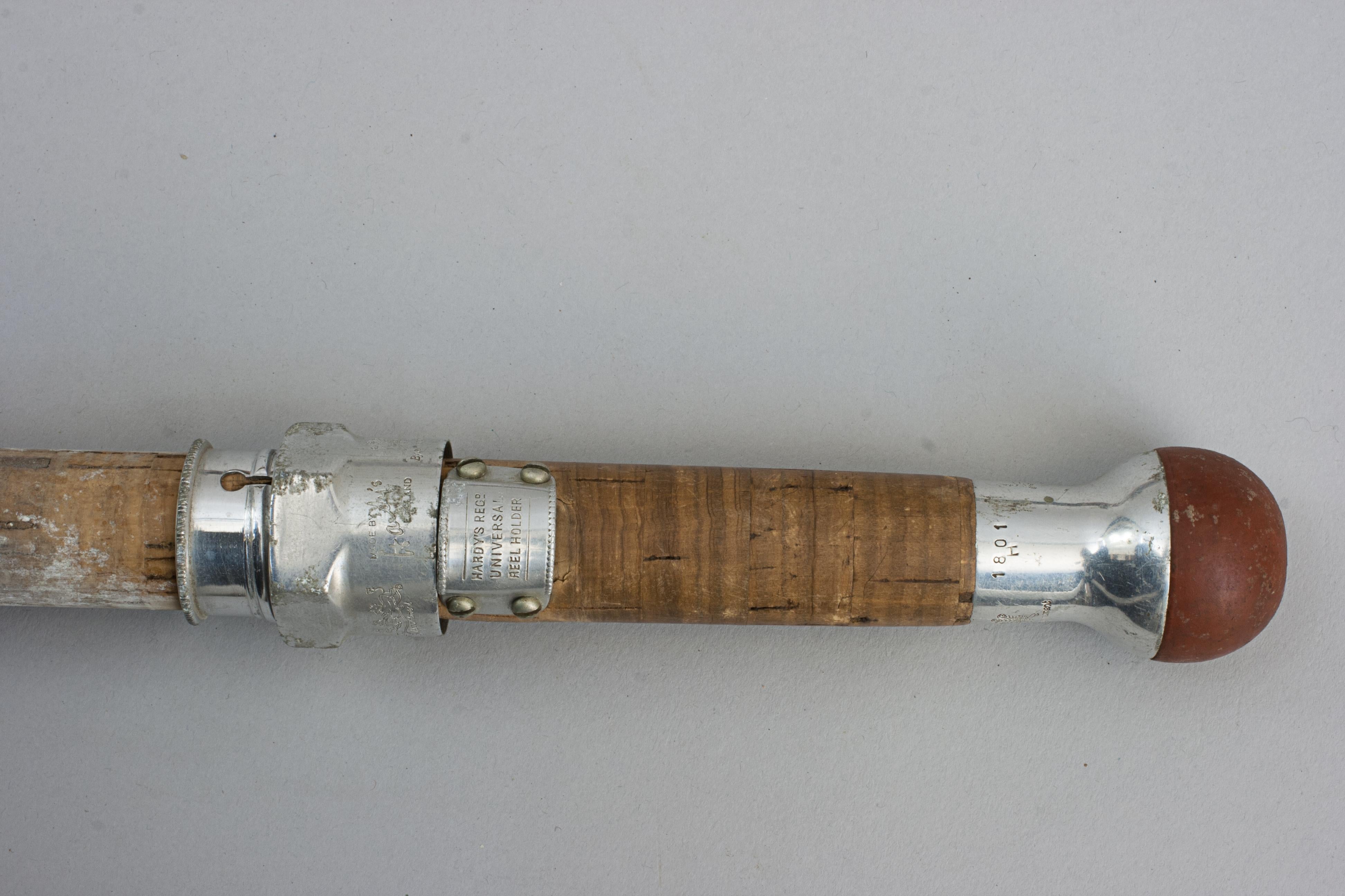Hardy Fishing Rod aus geteiltem Schilfrohr mit Lachs, The Wye (Bambus) im Angebot