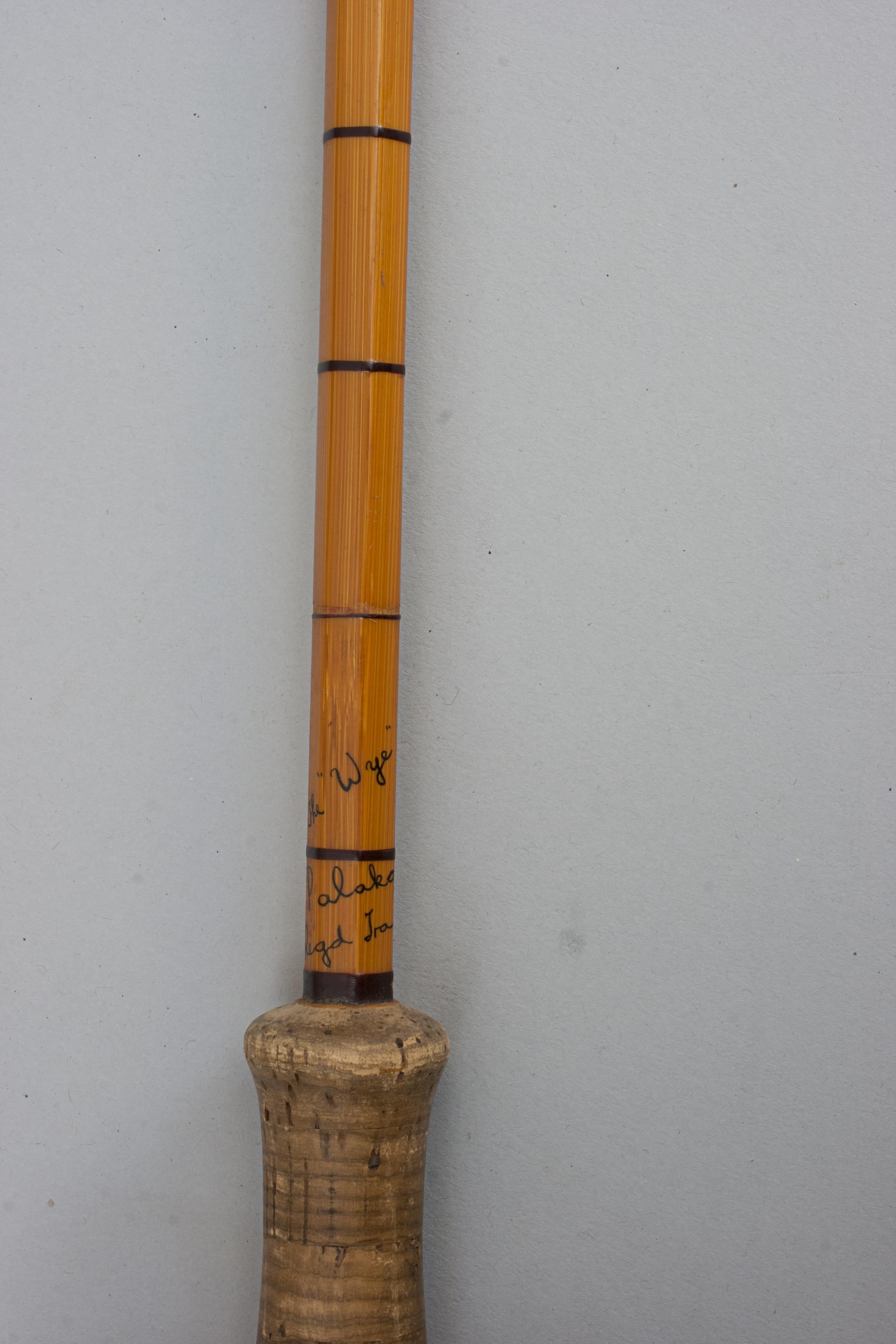 Hardy Fishing Rod aus geteiltem Schilfrohr mit Lachs, The Wye im Angebot 2