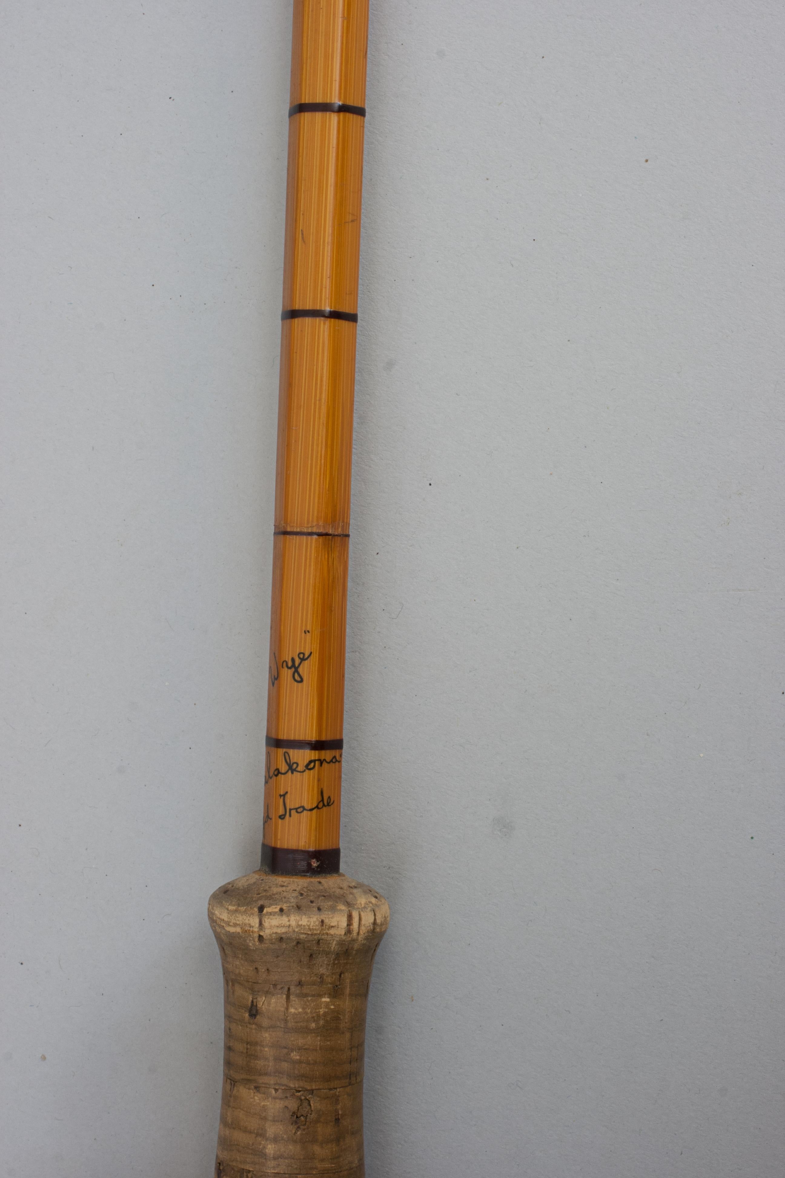 Hardy Fishing Rod aus geteiltem Schilfrohr mit Lachs, The Wye im Angebot 3