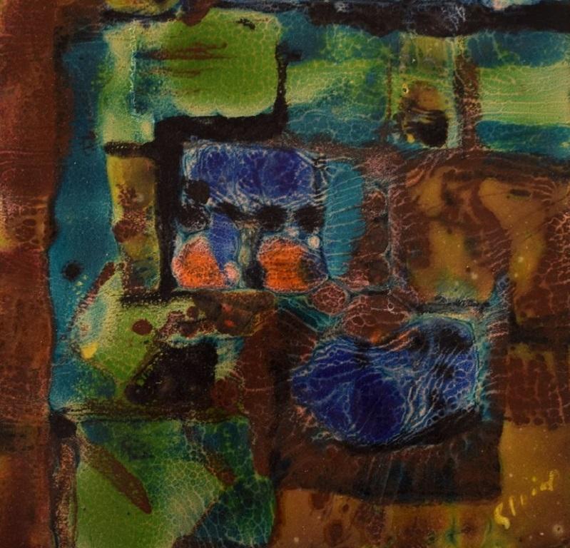 Modern Hardy Strid, Swedish Artist, Abstract Composition, 1960s / 70s For Sale
