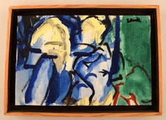 Hardy Strid, Swedish Artist, Oil on Canvas, Modernist Composition