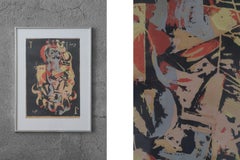 Hardy Strid, Joker I, Color Lithograph, 1966, Framed