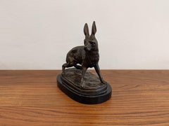 Hare Animalier Bronze