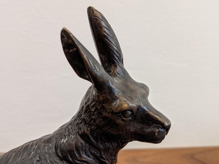 Hare Animalier Bronze For Sale 2
