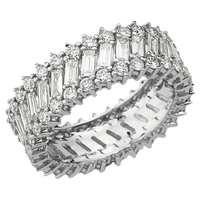 2.50ct Baguette Diamond Eternity Band For Sale