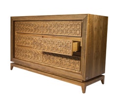Harem Dresser, Solid Walnut Wood Carved Dresser