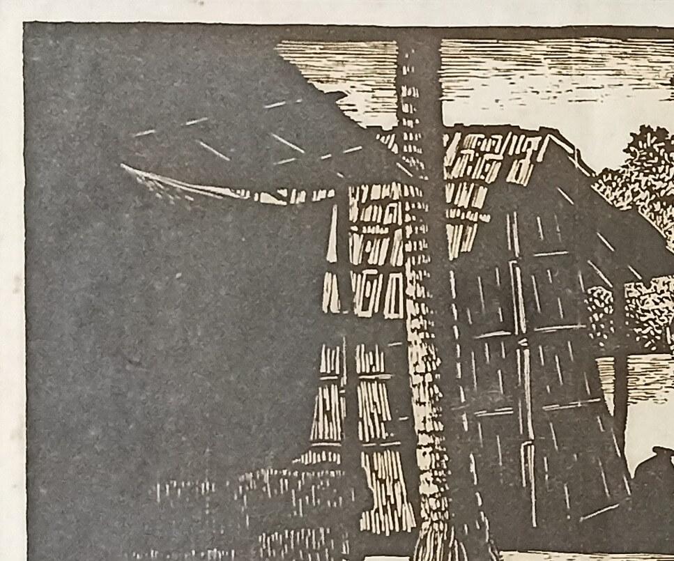 Untitled, Woodcut on Paper, Figurative by Haren Das 