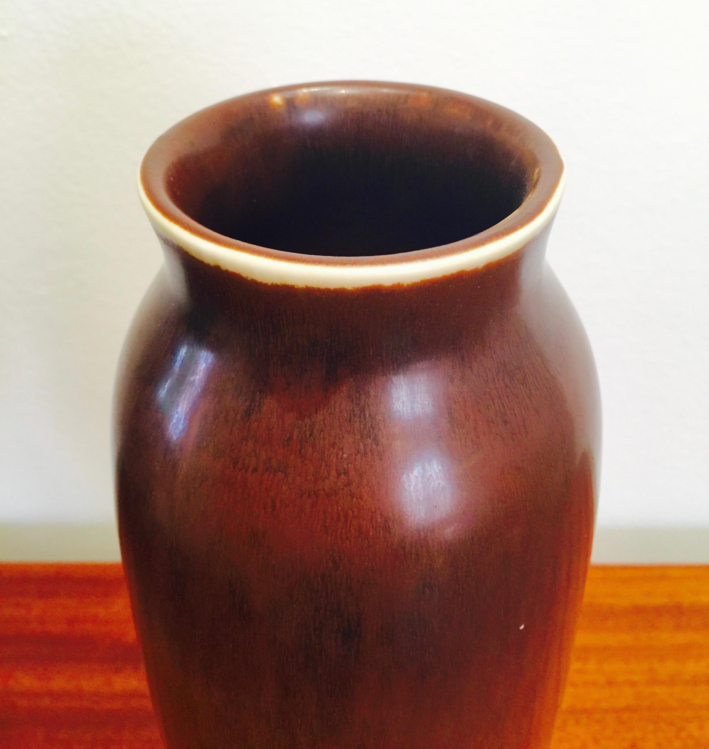 Swedish Harfur Vase by Carl-Harry Stålhane for Rörstrand For Sale