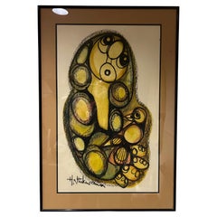 Hargreaves Ntukwana Disegno originale incorniciato dall'artista quotato in borsa