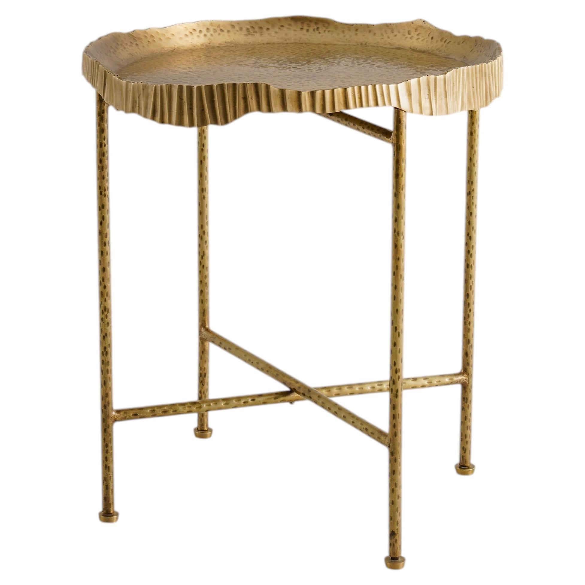 Harihar Tray Table Small in Brass, Viya by Vikram Goyal