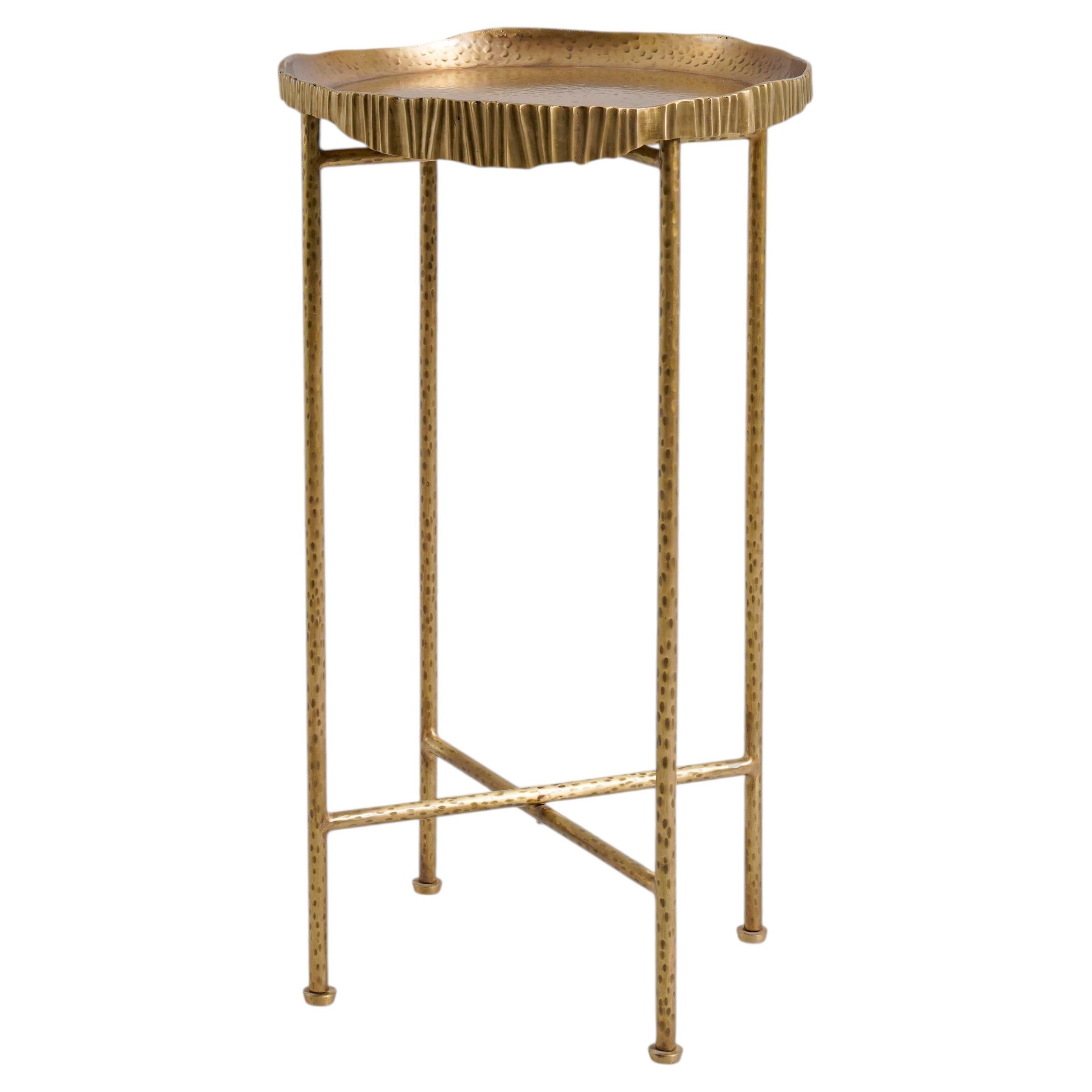 Brass Tray Table, Harihar Tall, Viya by Vikram Goyal