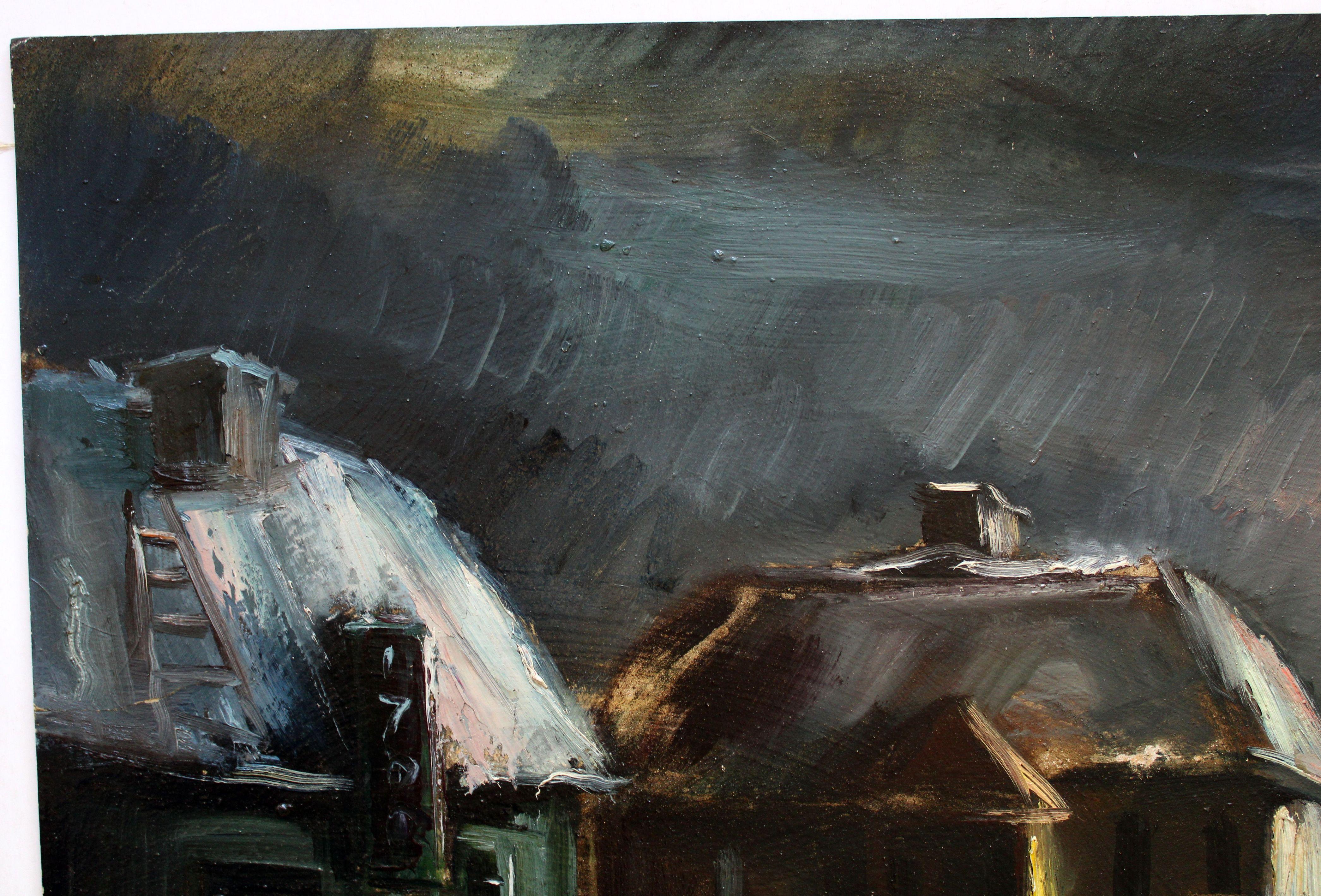 Bauernhof im Winter

Mitte der 1940er Jahre, Öl auf Karton, 52x70 cm

Harijs Veldre (Bullis bis 1947) (1927.8.III - 1999.6.V)
Harijs Veldre lernte an der Kunstgewerbeschule in Riga (1942 - 43), im Studio von L. Svemps (1942 - 44). Er absolvierte die