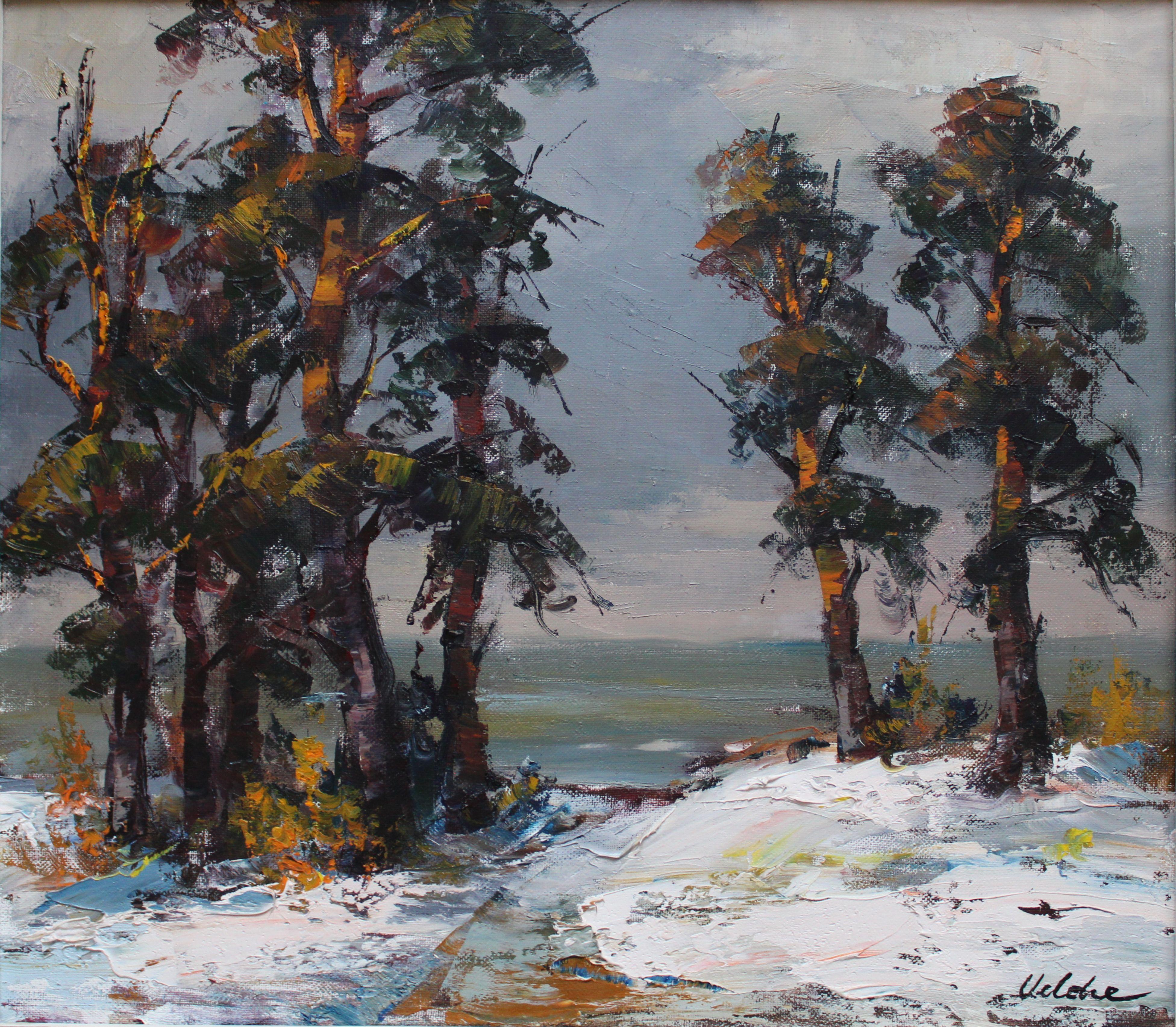 Harijs Veldre Landscape Painting – Lapmezhciems Kiefern