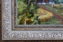 Summer during the hay harvest. Middle of the 1940s, oil on cardboard, 40, 5x53cm