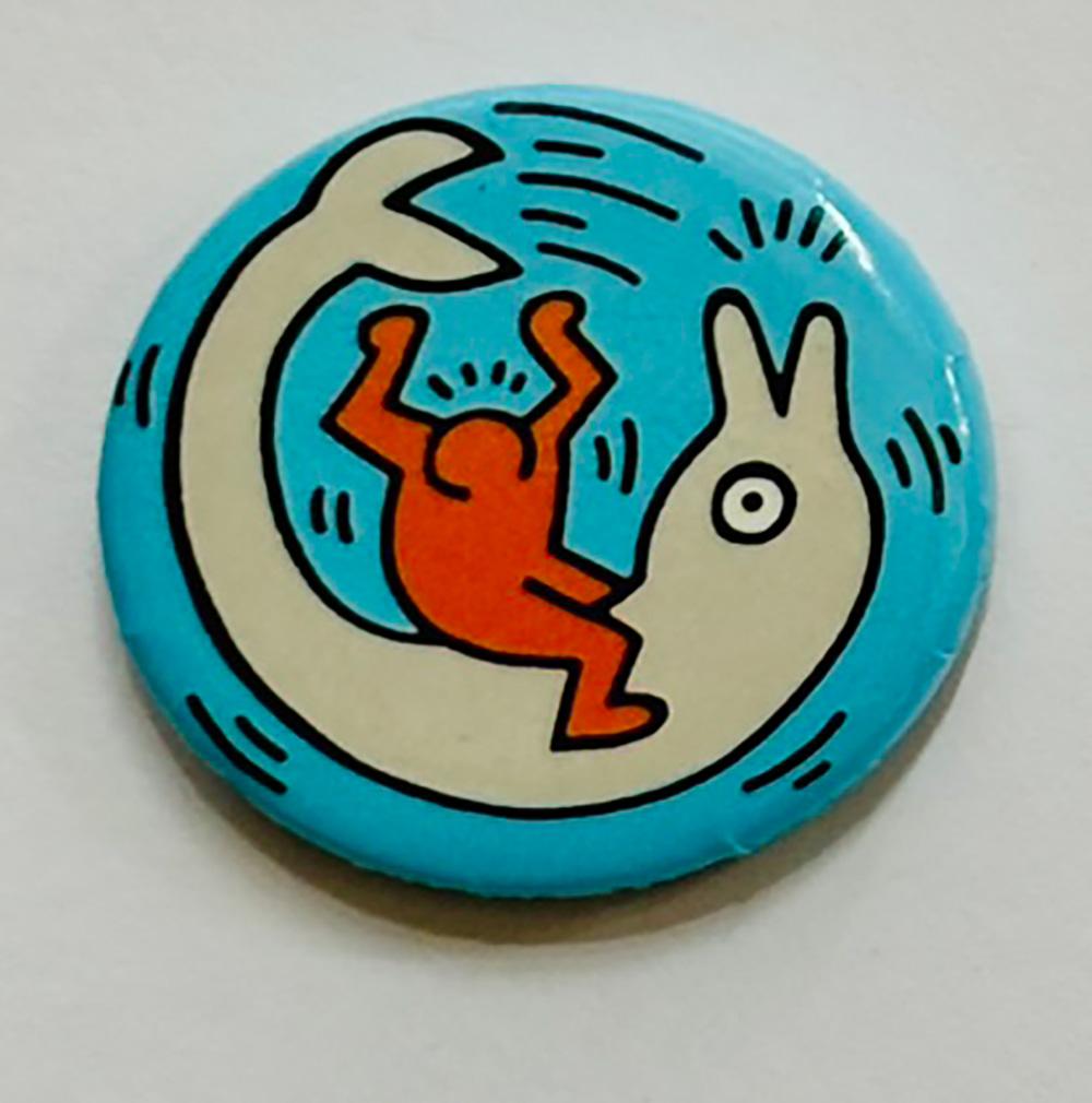 Late 20th Century 1980s Keith Haring Pop Shop pins For Sale