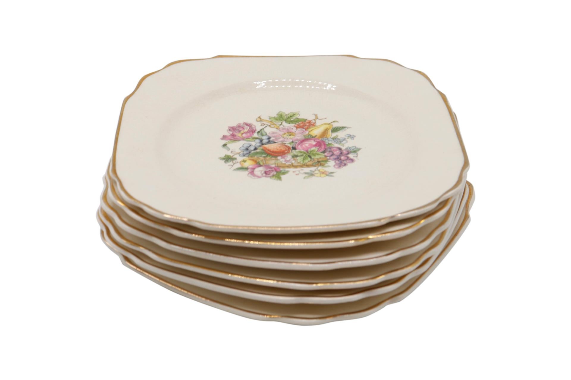 American Harker Bread & Butter Plates, Set of 6 For Sale