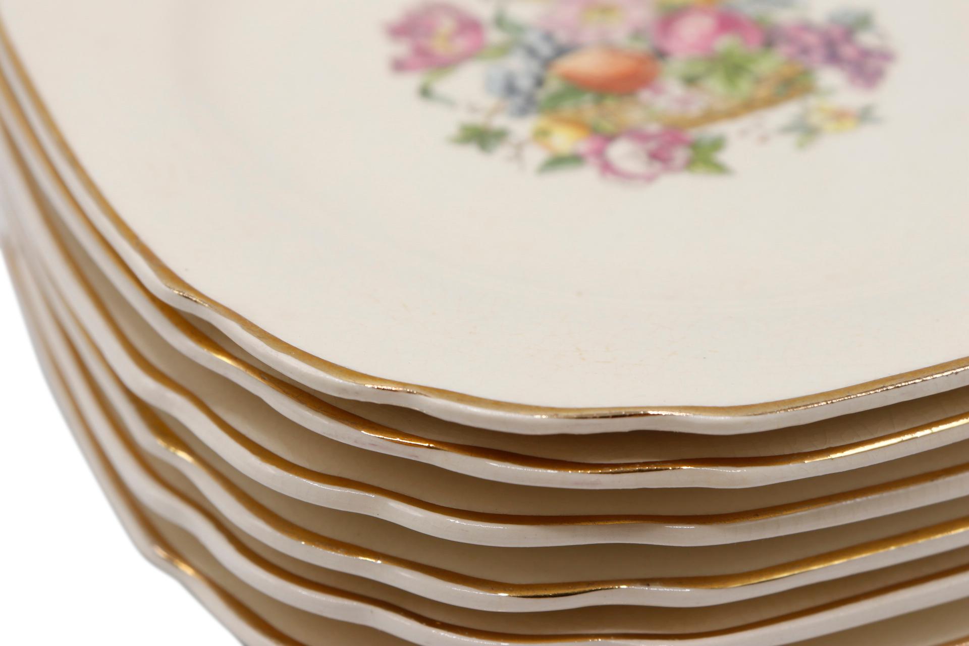 Harker Bread & Butter Plates, Set of 6 In Good Condition For Sale In Bradenton, FL