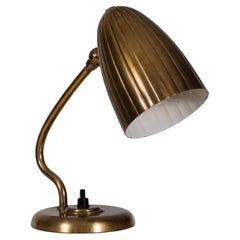 Harlad Notini-Tischlampe aus Messing, Schweden, 1940er Jahre