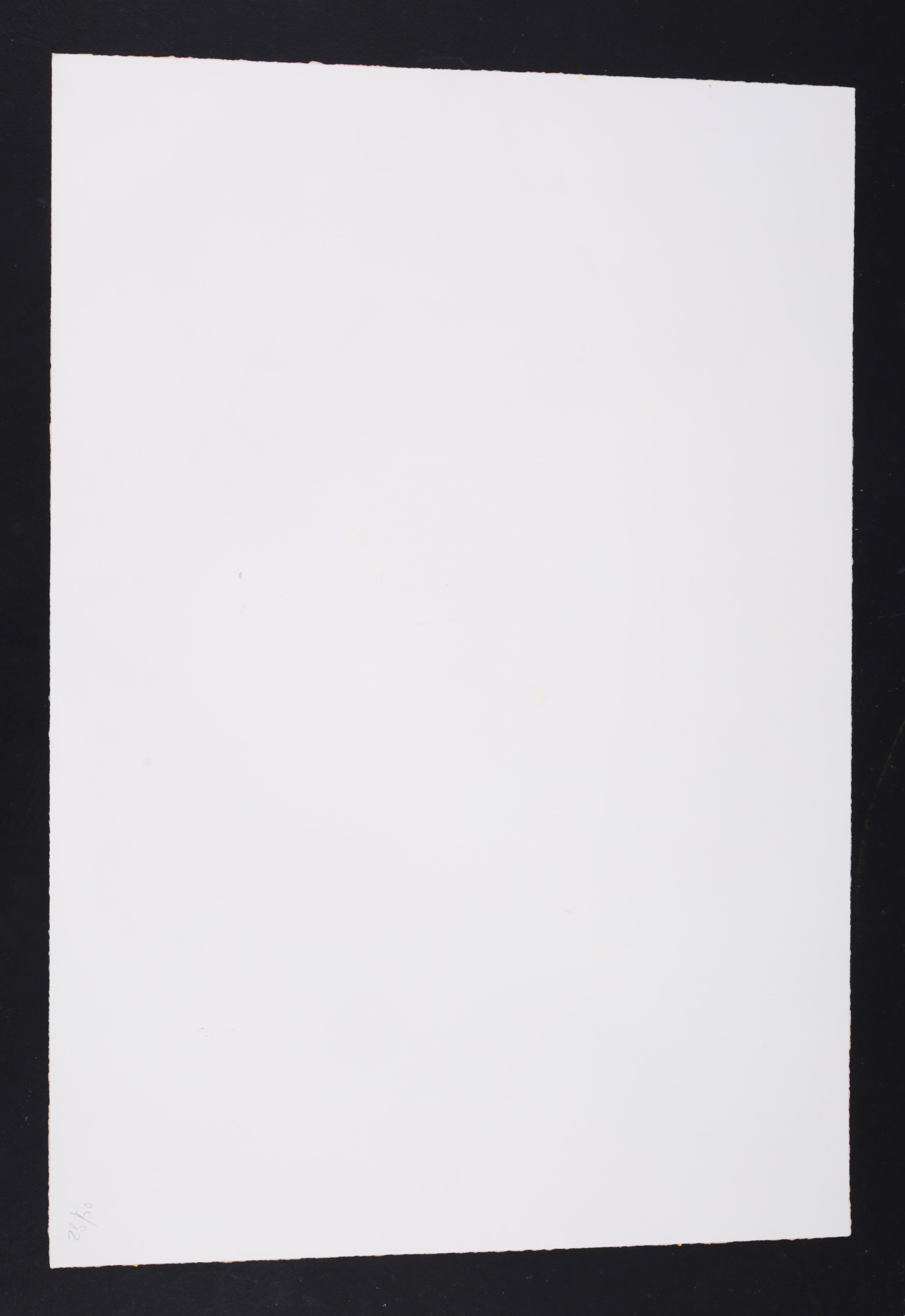 Harland Miller OUI (XL) Woodcut & Mixed Media For Sale 2