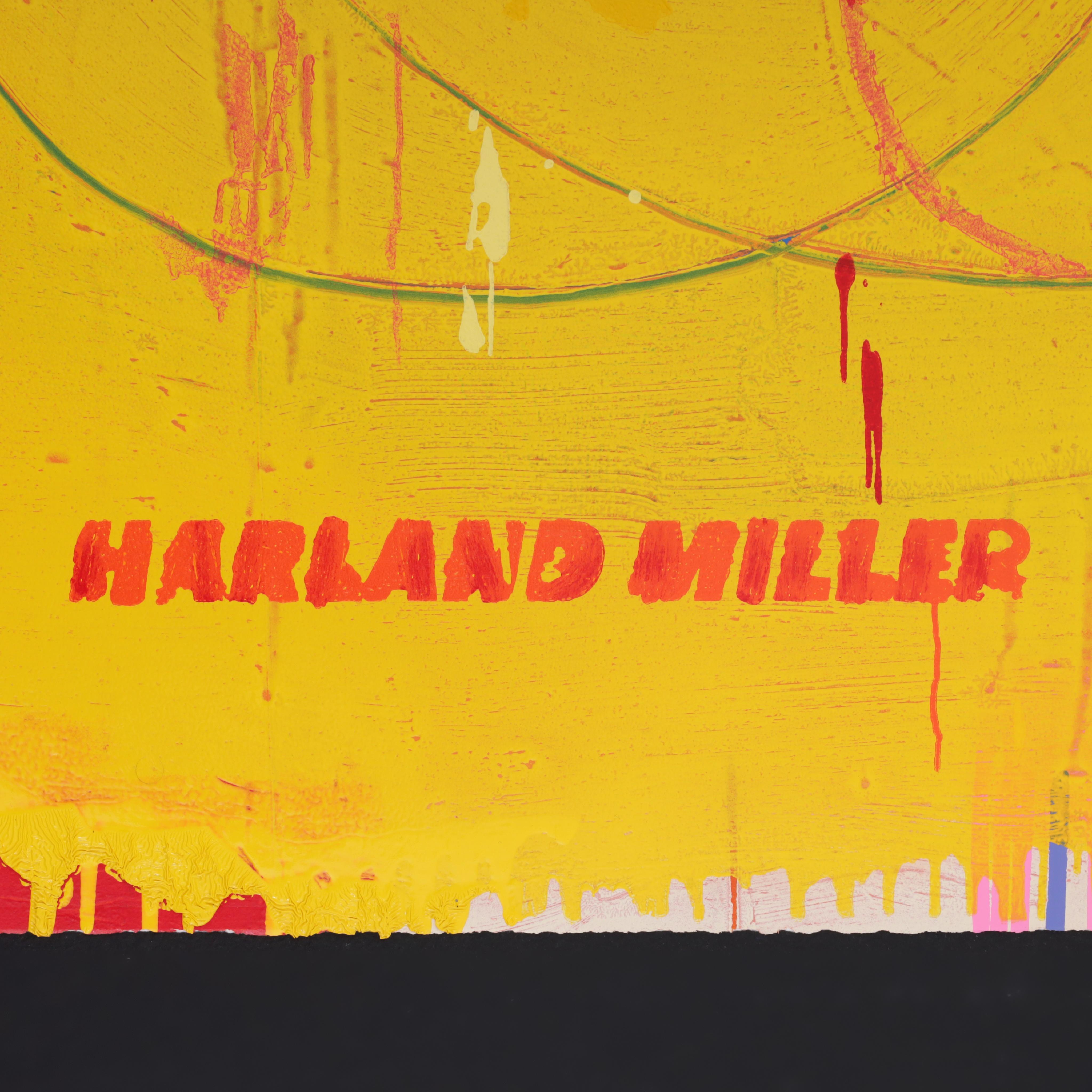Harland Miller OUI (XL) Woodcut & Mixed Media For Sale 5