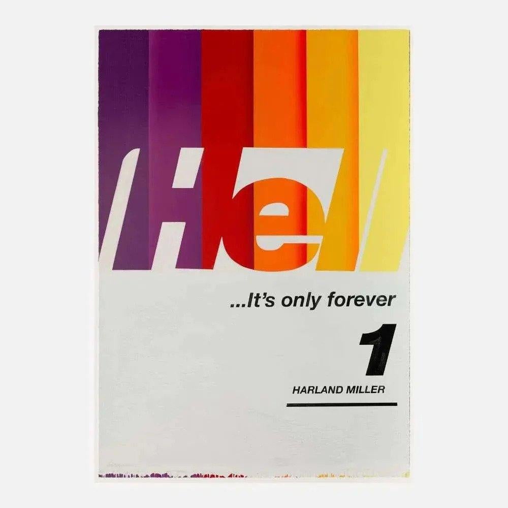 Hell (Large) 

By Harland Miller

Harland Miller is a British artist recognized for his distinctive large-scale paintings of fictional book covers that feature witty and satirical titles.

2017

Woodcut on paper

119 x 171.5 cm

Edition of