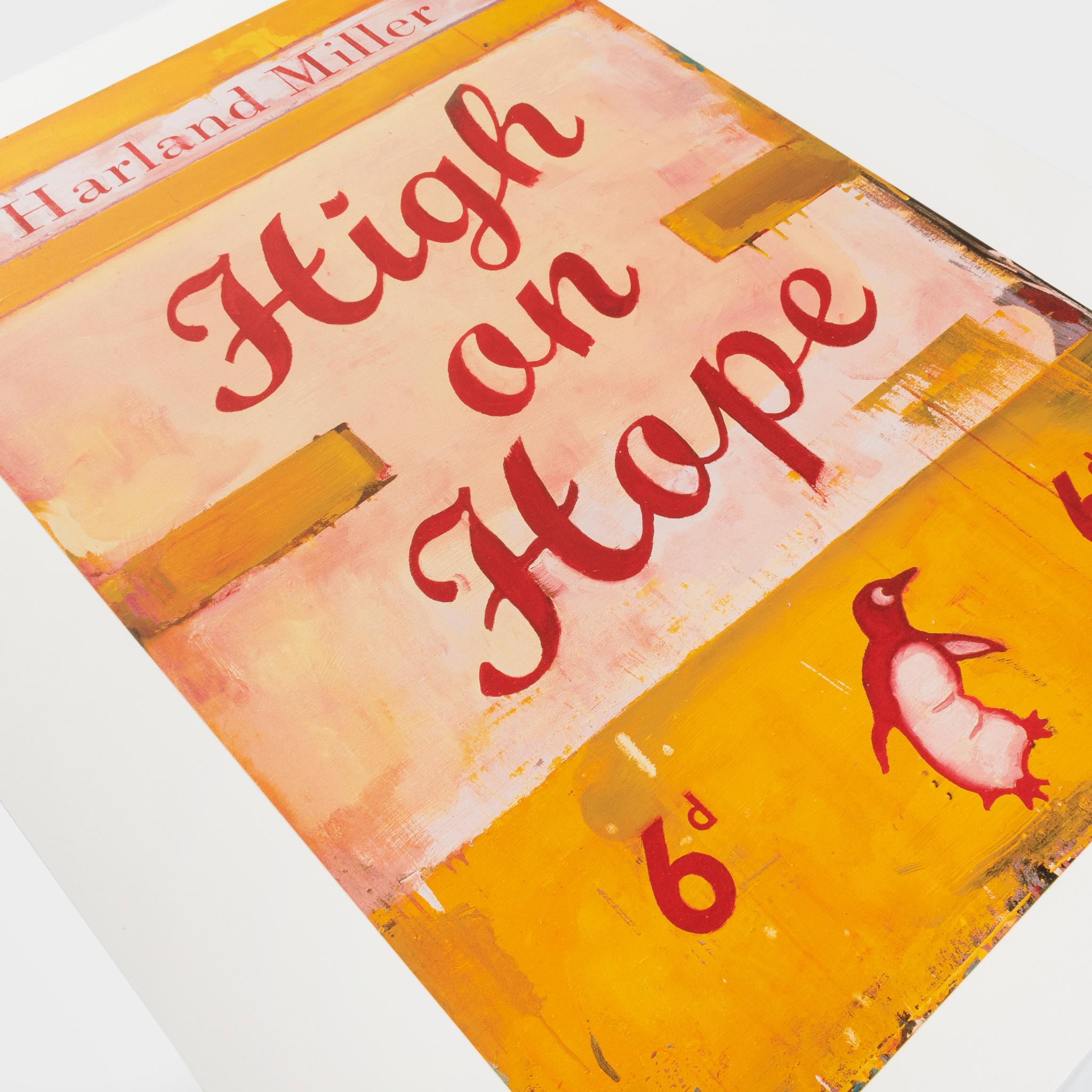 Voller Hoffnung (Beige), Figurative Print, von Harland Miller