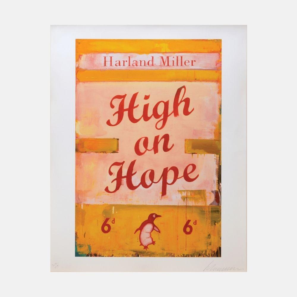 Harland Miller Figurative Print - High on Hope