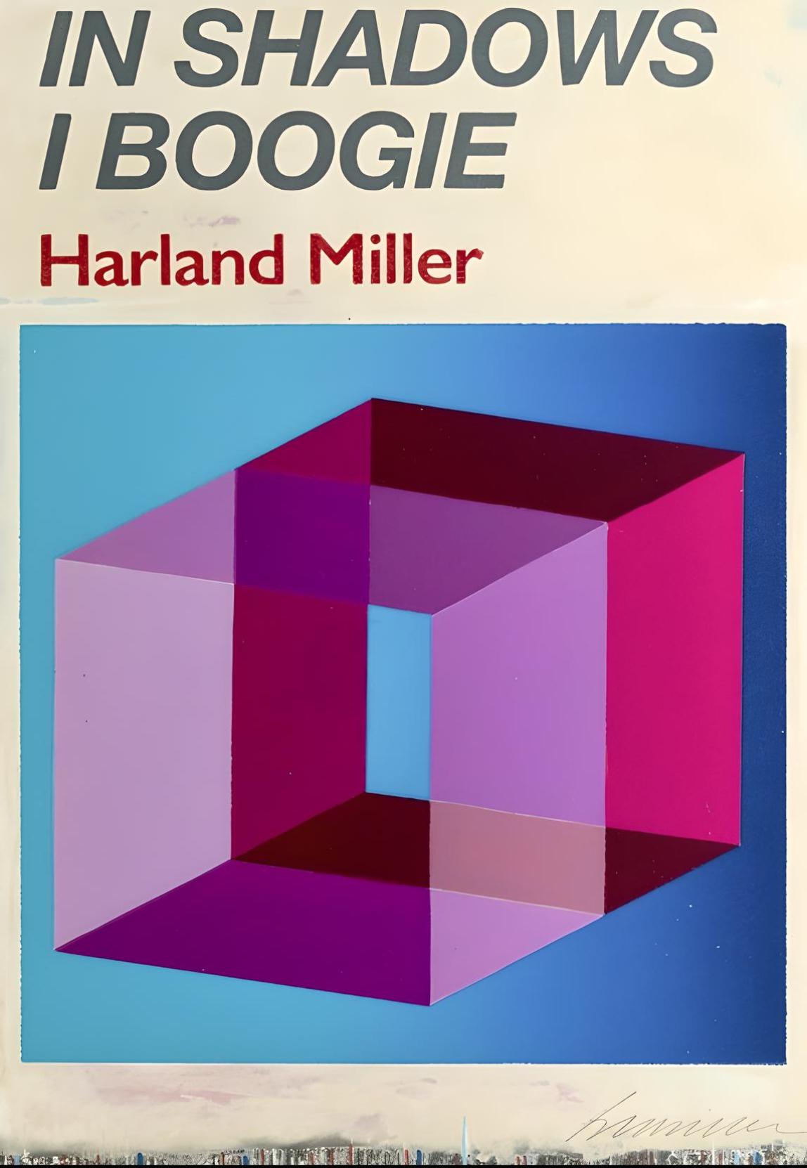 Harland Miller Print – In Schatten I Boogie (Blau)