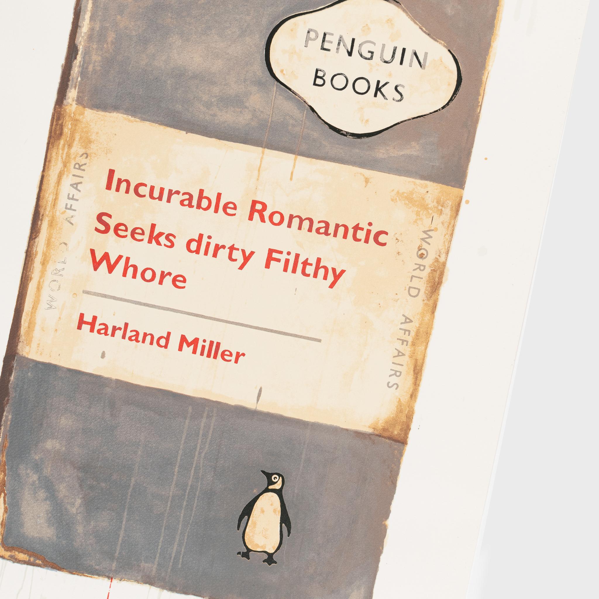 Incroyable Romantic Seeks Dirty Filthy Whore (croisé romantique) - Contemporain Print par Harland Miller
