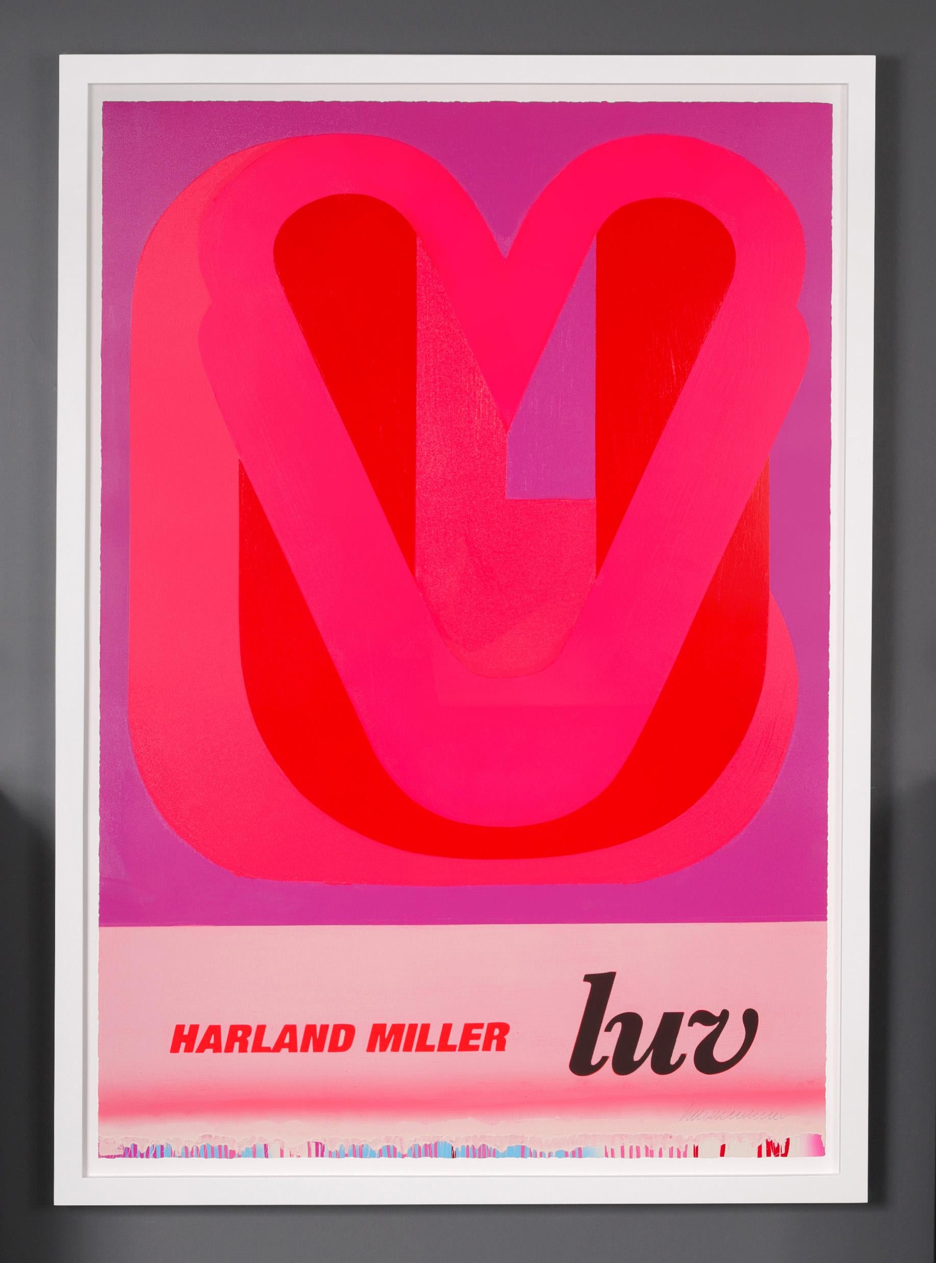 LUV', 2023, Stampa astratta contemporanea - Print Young British Artists (YBA) di Harland Miller