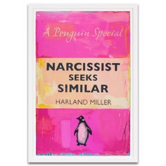 Harland Miller, 'Narcissist Seeks Similar' Penguin, Etching, 2021