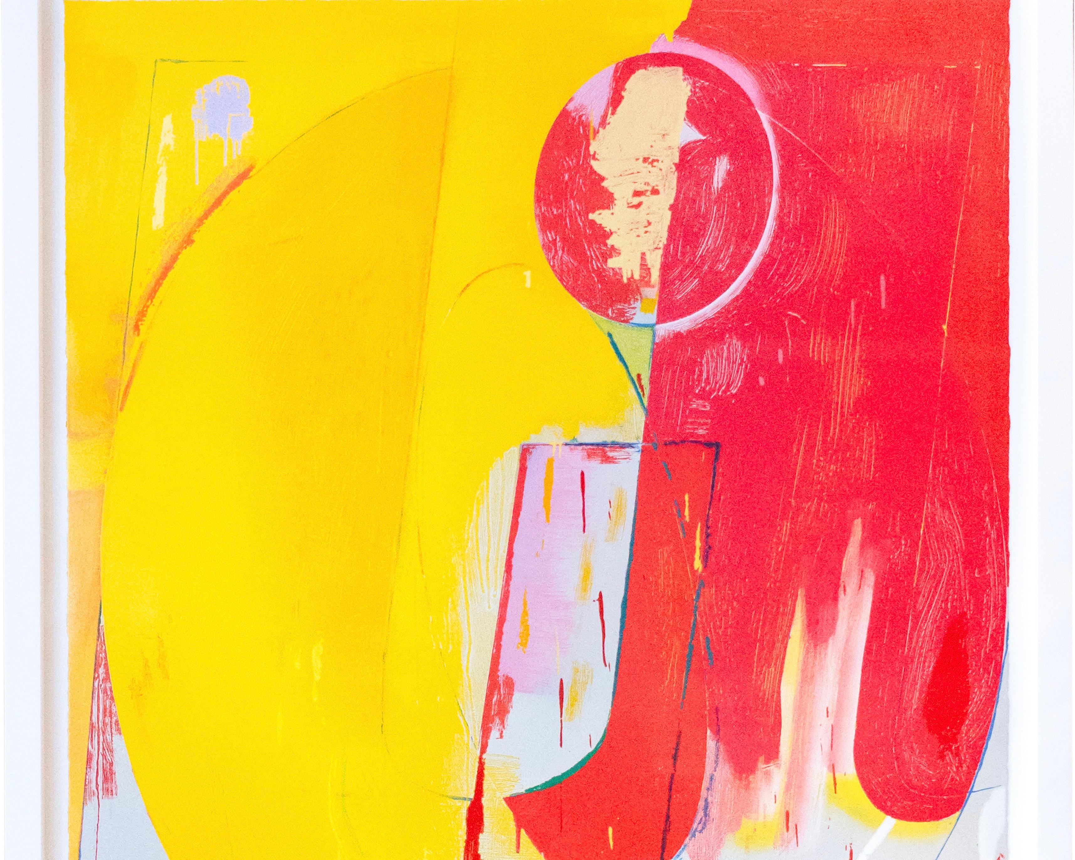 Harland Miller 'OUI', 2023 è una stampa xilografica contemporanea. Omaggio al periodo trascorso da Harland Miller a Parigi come giovane artista e scrittore negli anni '90, OUI si ispira al frontespizio della mostra di A. Miller del 2021, The French