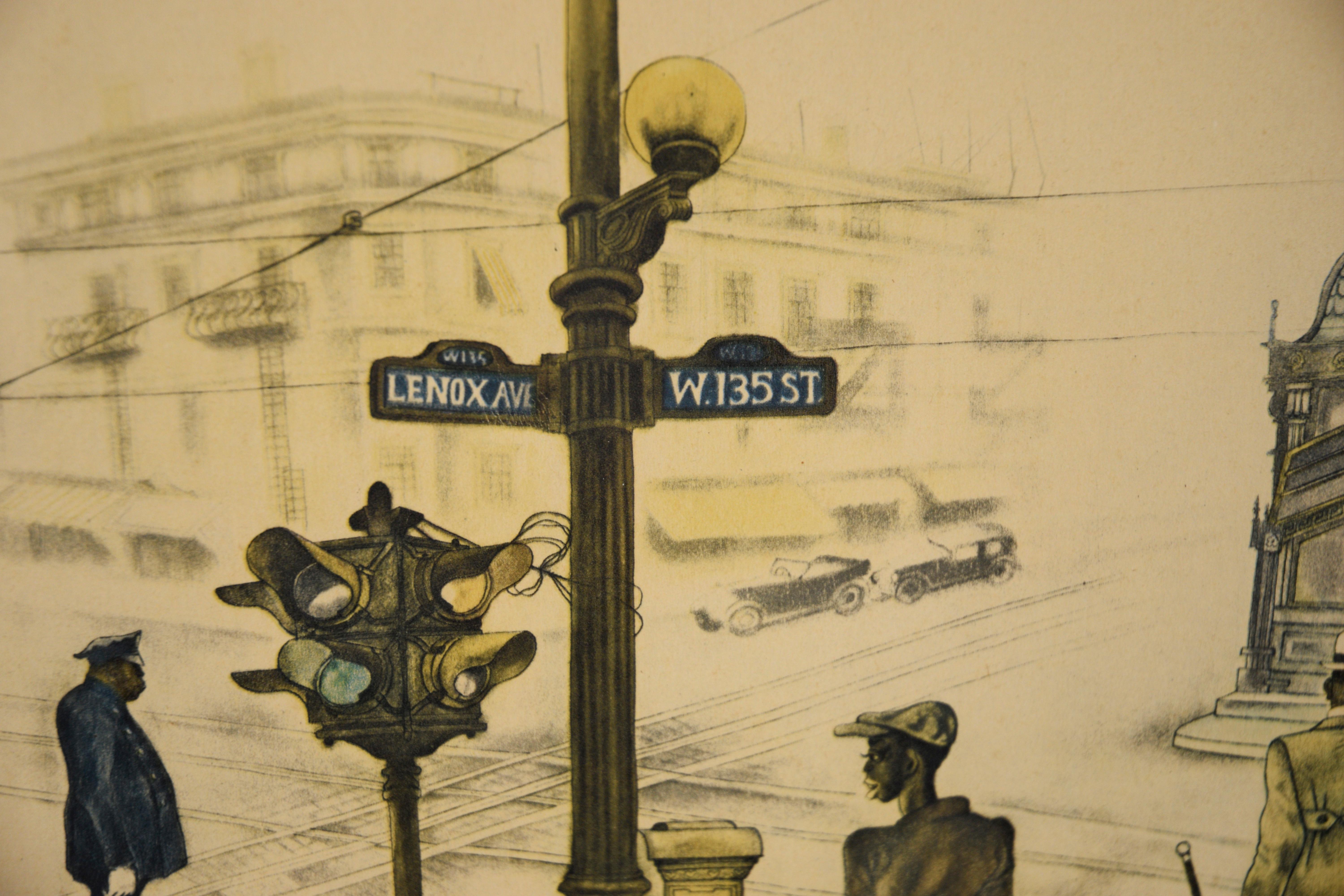 Harlem, Nueva York 1931 - Original Fortune Magazine Print Art en Bueno estado para la venta en Soquel, CA