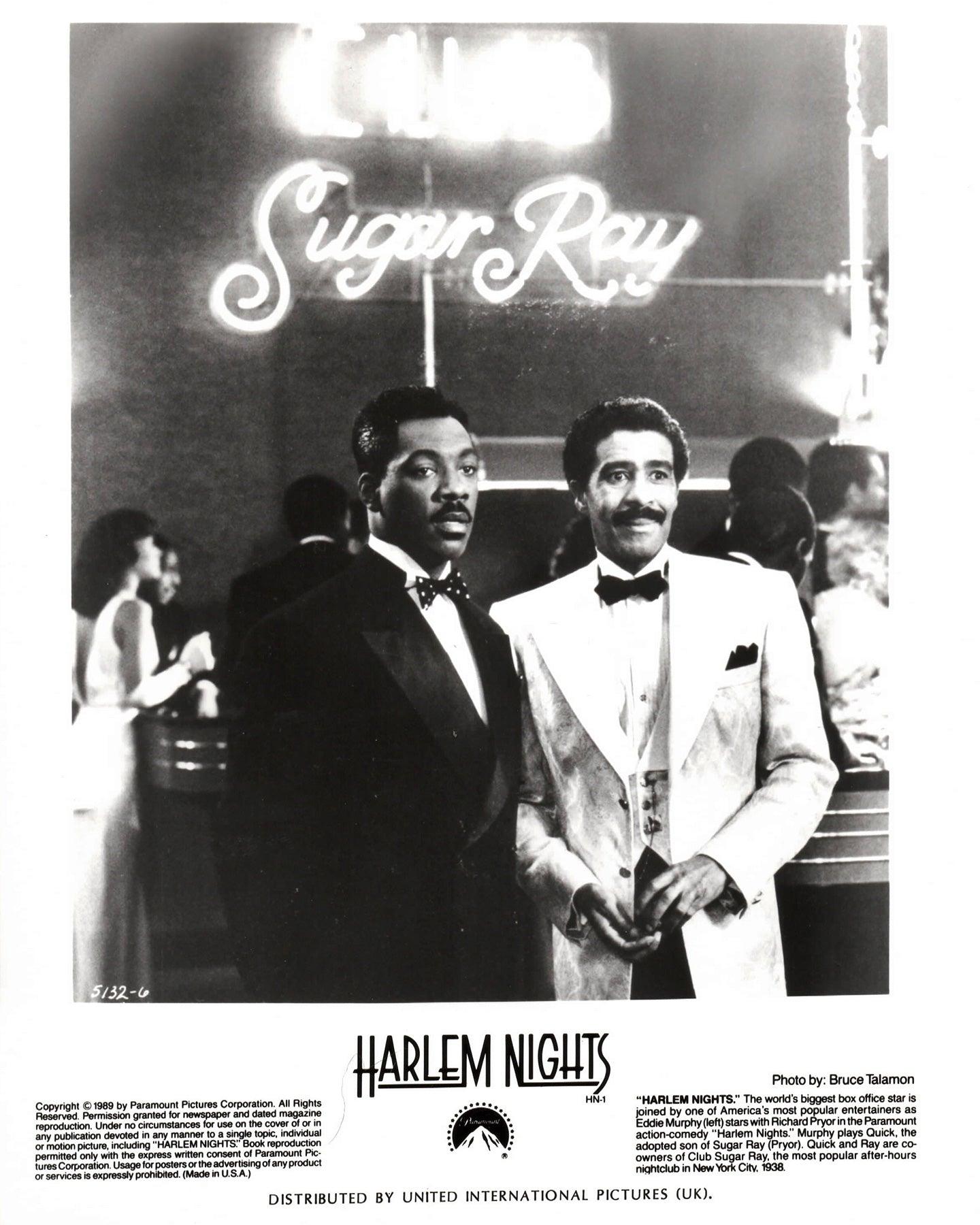 Harlem Nights 1989 Werbung Film Film Presse Standbild Gerahmt (Papier) im Angebot
