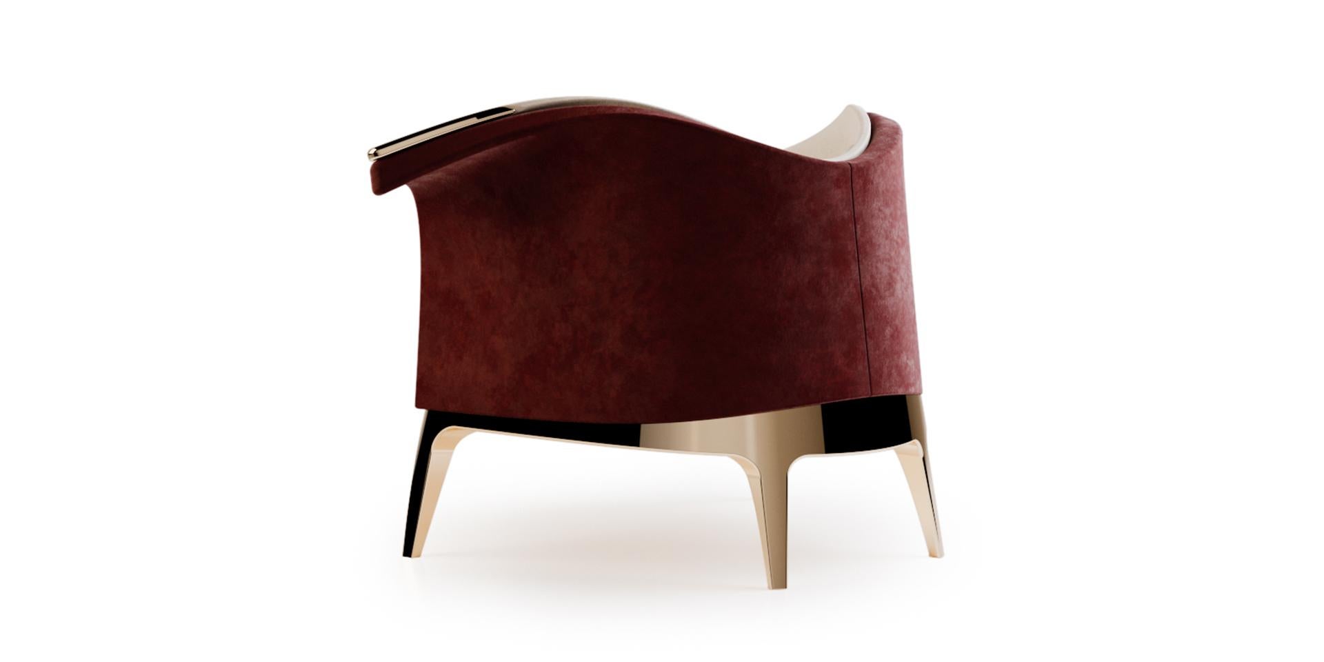 Harlequin Armchair by Alma De Luce In New Condition For Sale In Joane, PT