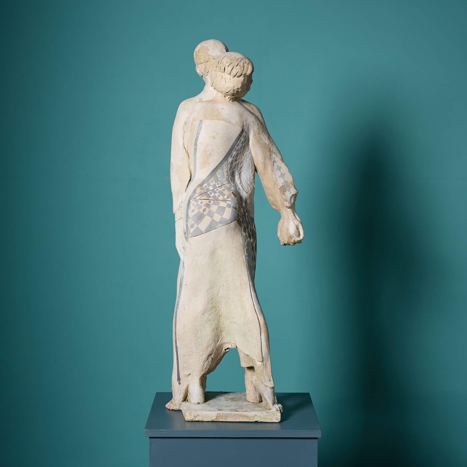 20th Century ‘Harlequin & Columbine’ Dancers Sculpture by John W. Mills (1933-2023) For Sale