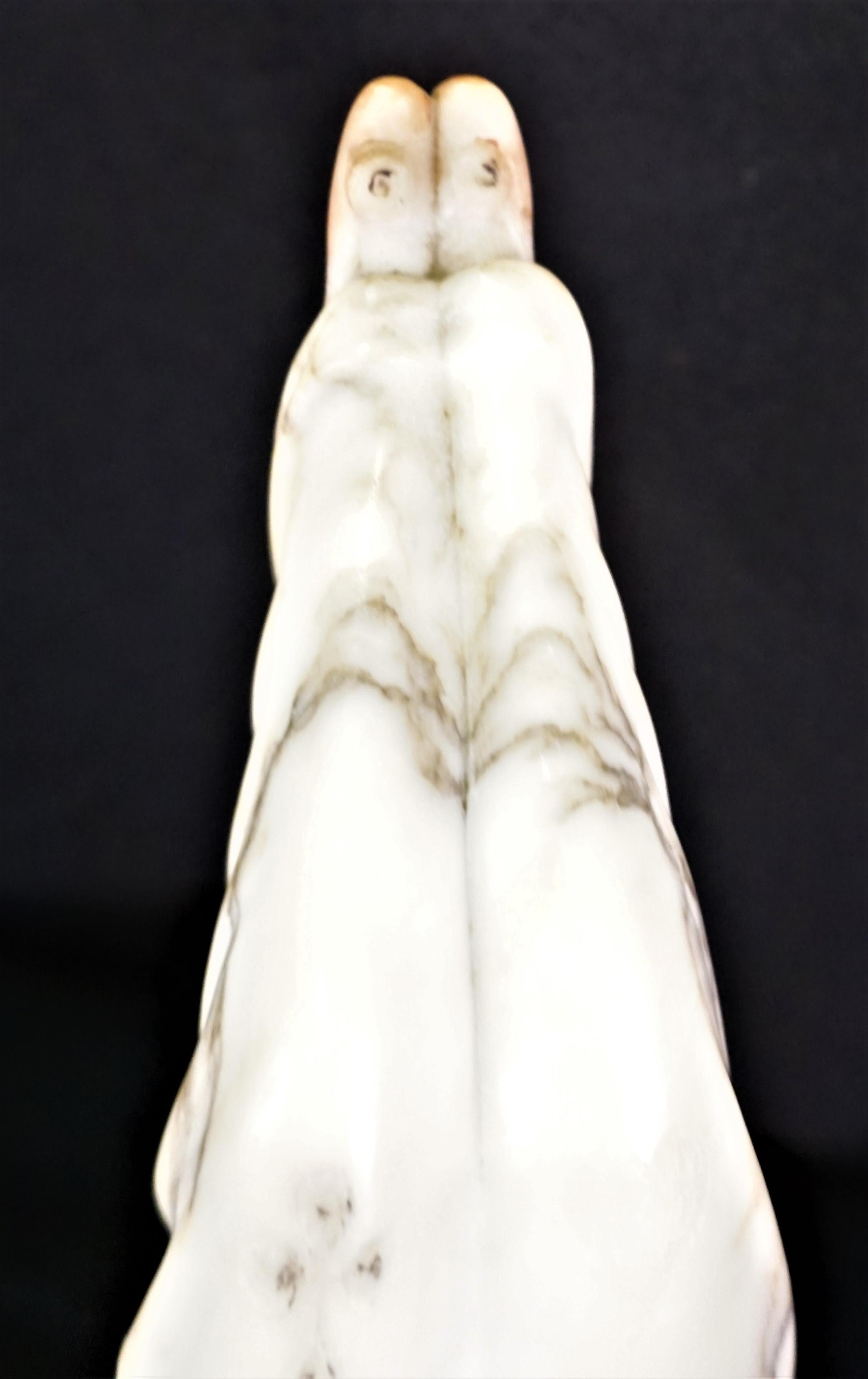 Harlequin Hand Carved Art Deco Marble Sculpture In Good Condition For Sale In Fairfax, VA
