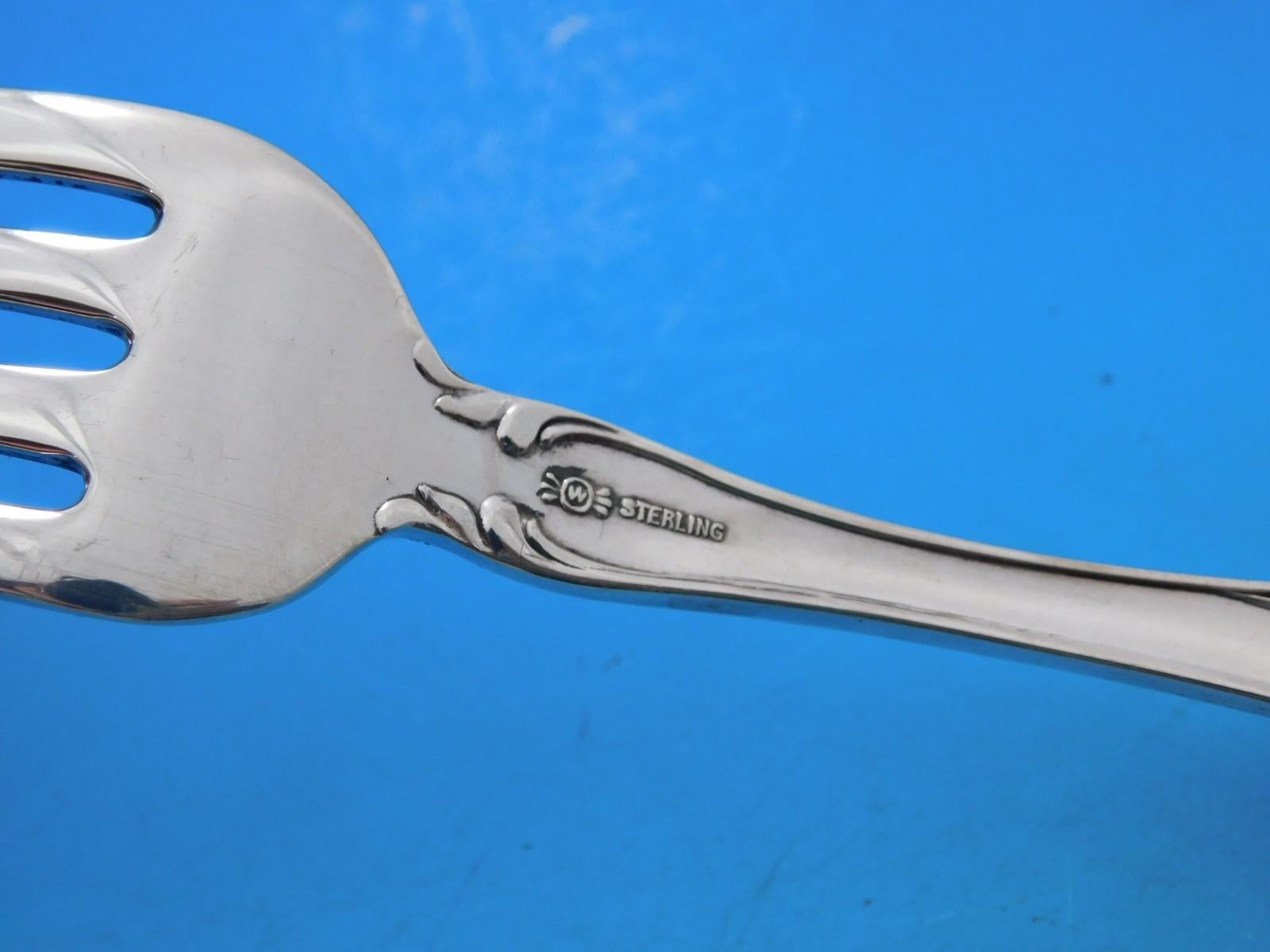 Harlequin Mixed Sterling Silber Besteck Set 12 Service 72 Stück Abendessen im Angebot 13