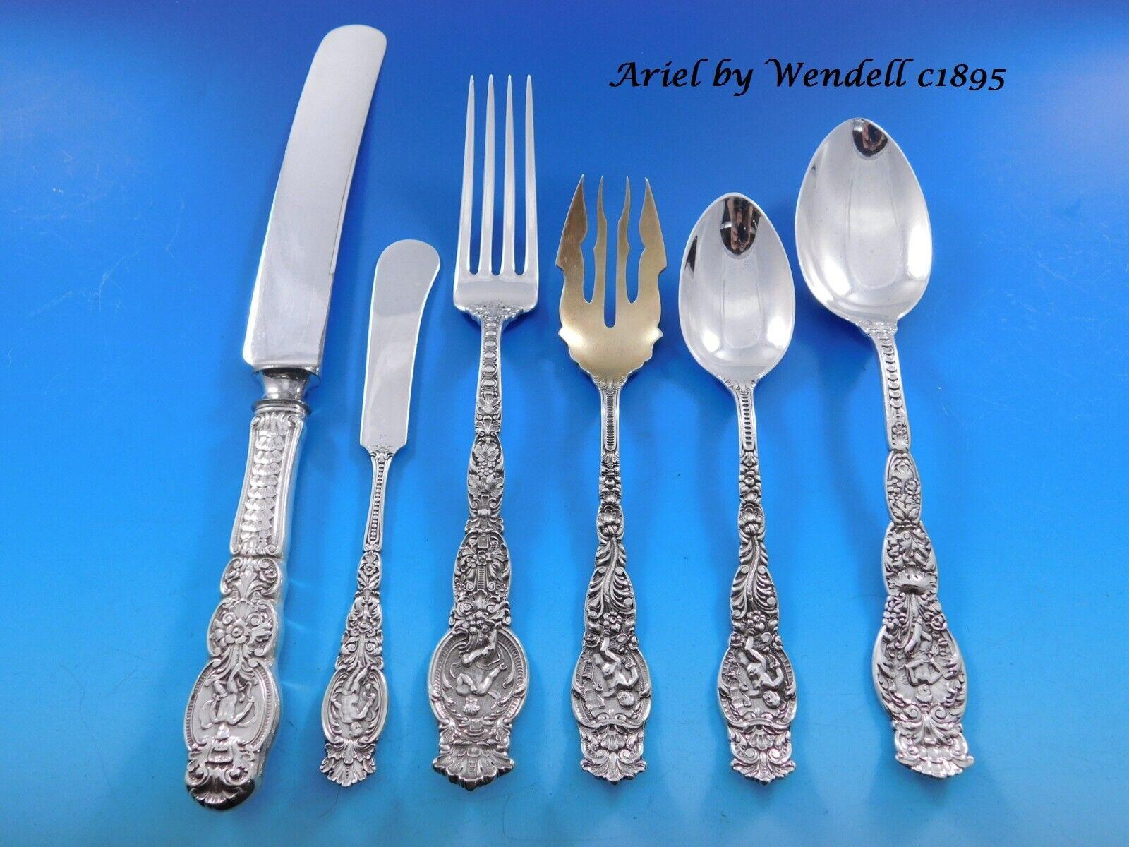 Harlequin Mixed Sterling Silver Flatware Set for 10 Dinner Service 60 pc Ornate 4