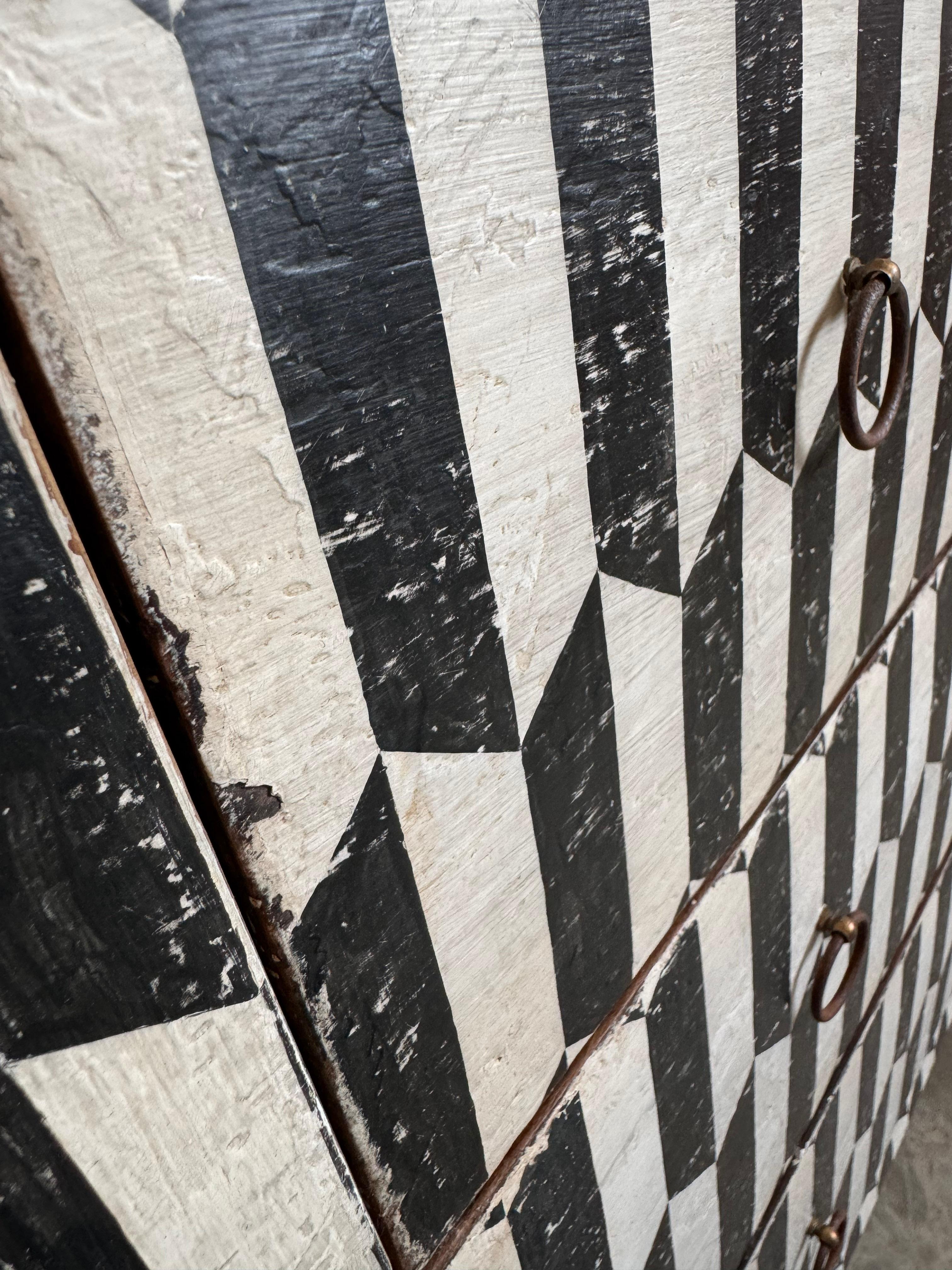 Harlequin Painted Chest of Drawers 1