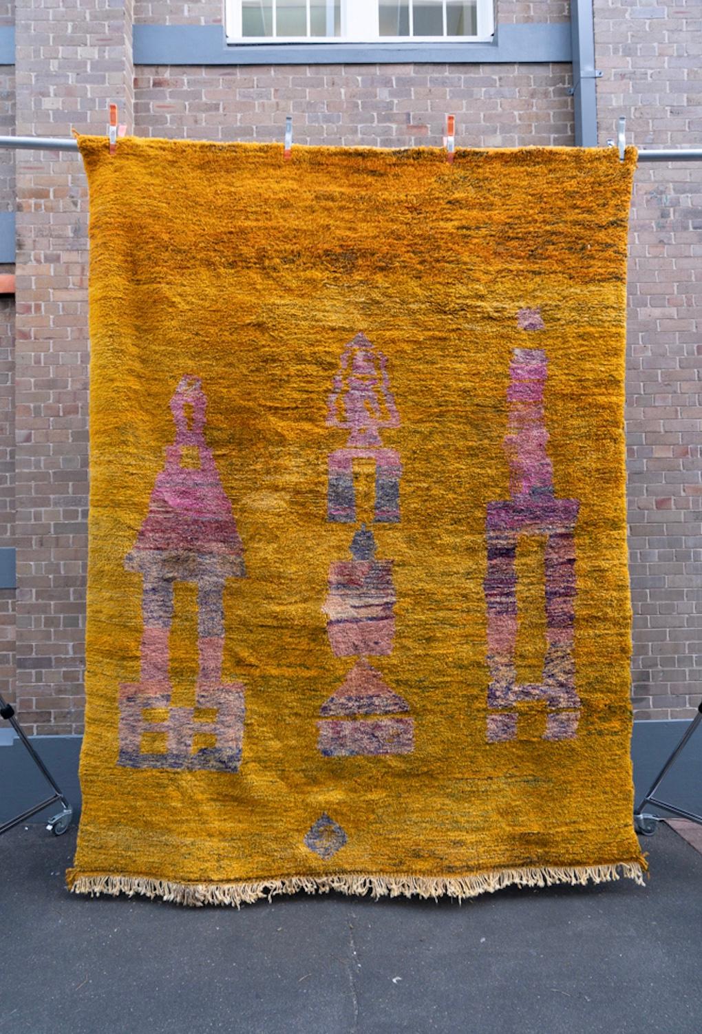 Harlekin-Teppich (Wolle) im Angebot