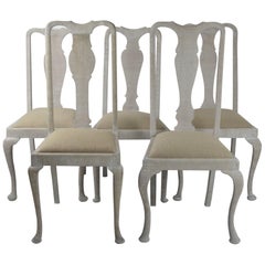 Harlequin Set of 10 Antique Gustavian Style Urn Back Dining Chairs
