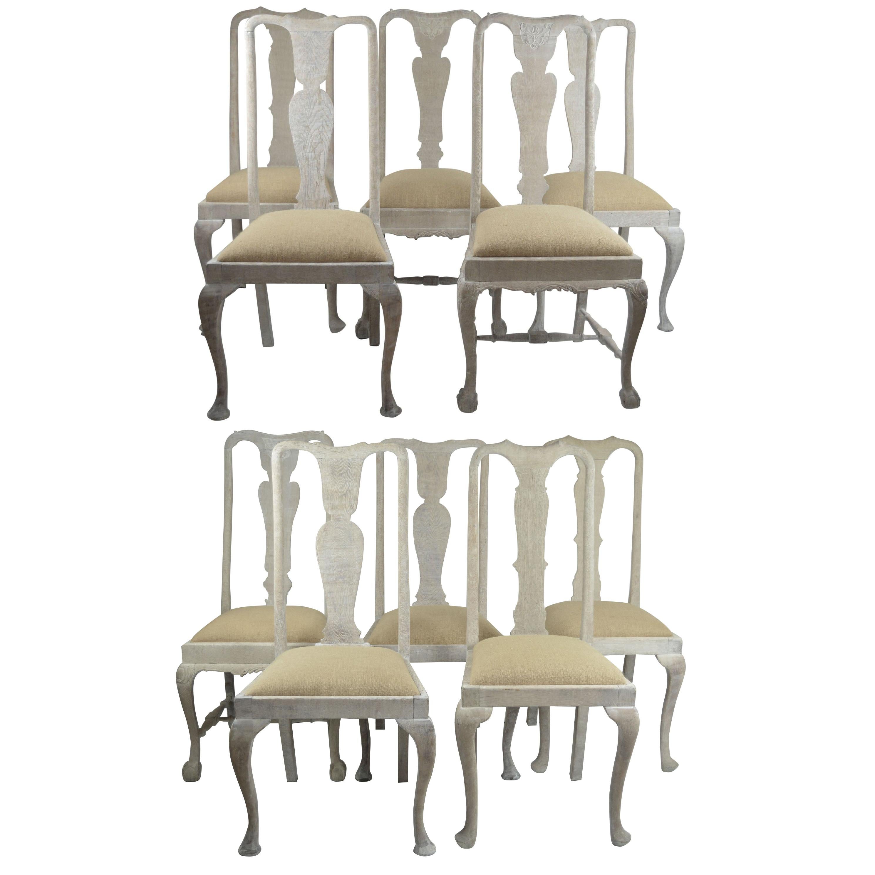 Harlequin Set of 20 Antique Gustavian Style Urn Back Dining Chairs