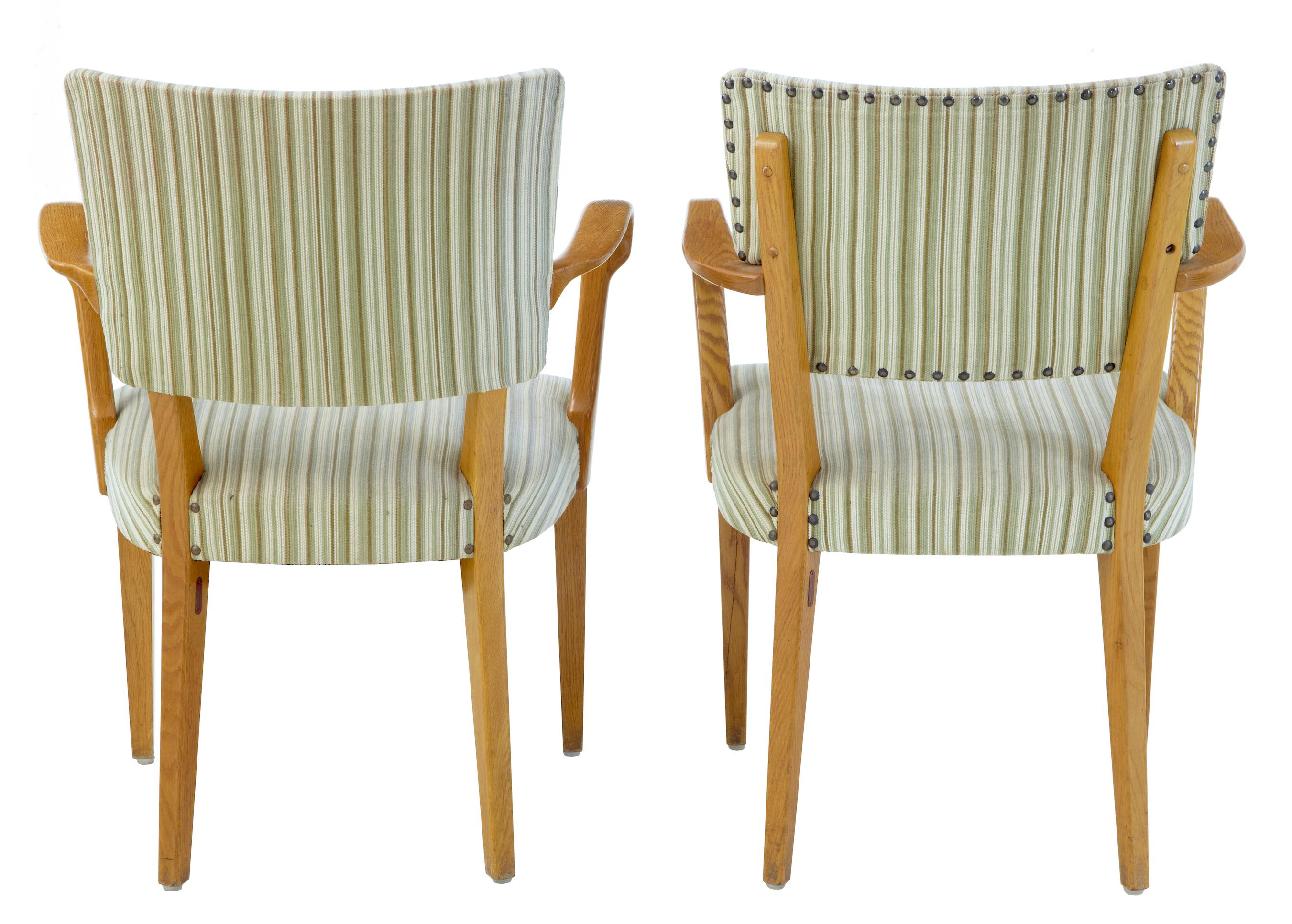 Woodwork Harlequin Set of 6 Swedish 1960s Armchairs by Atvidabergs