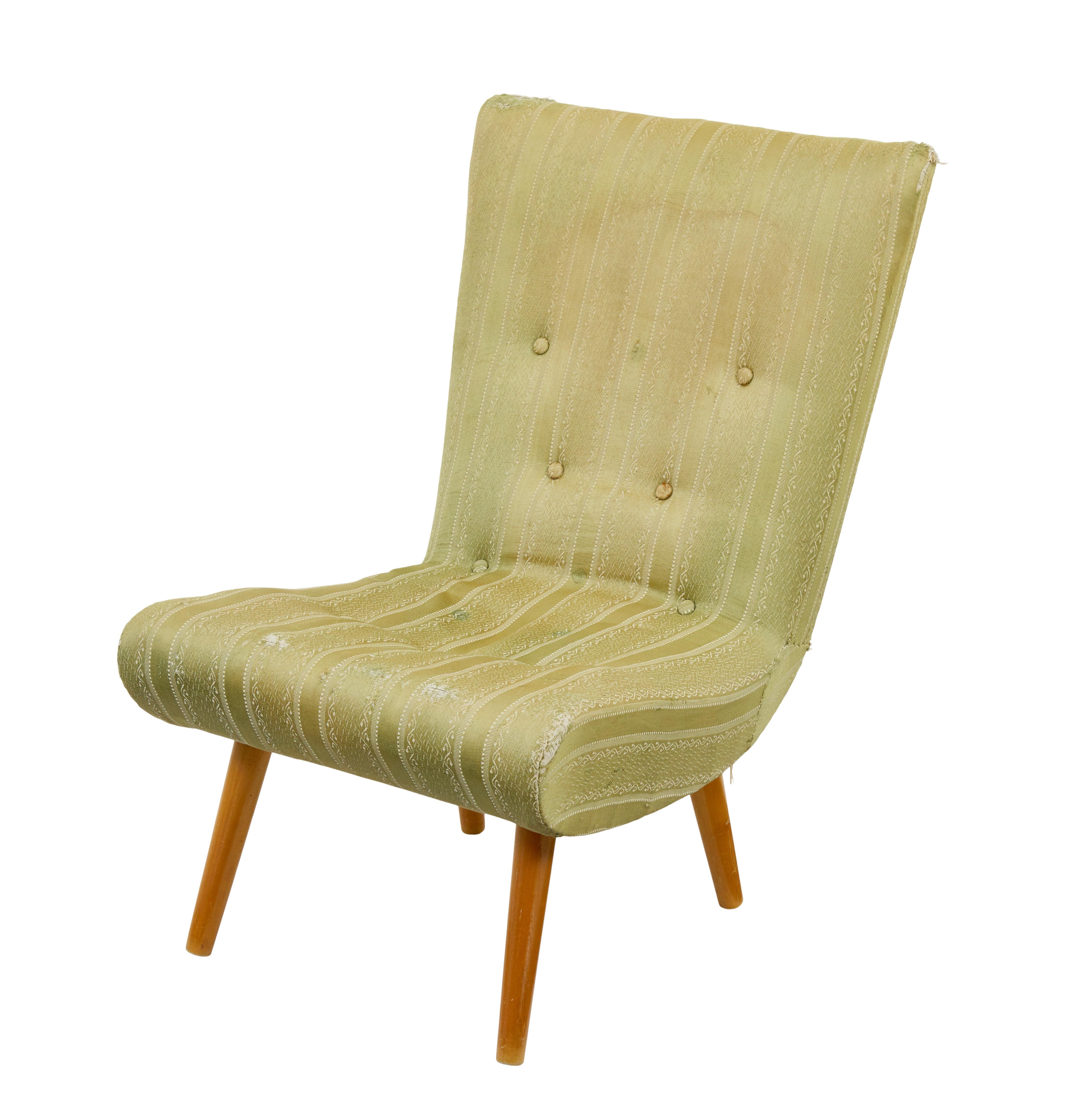 Harlequin set of 8 Scandinavian modern lounge chairs For Sale 3