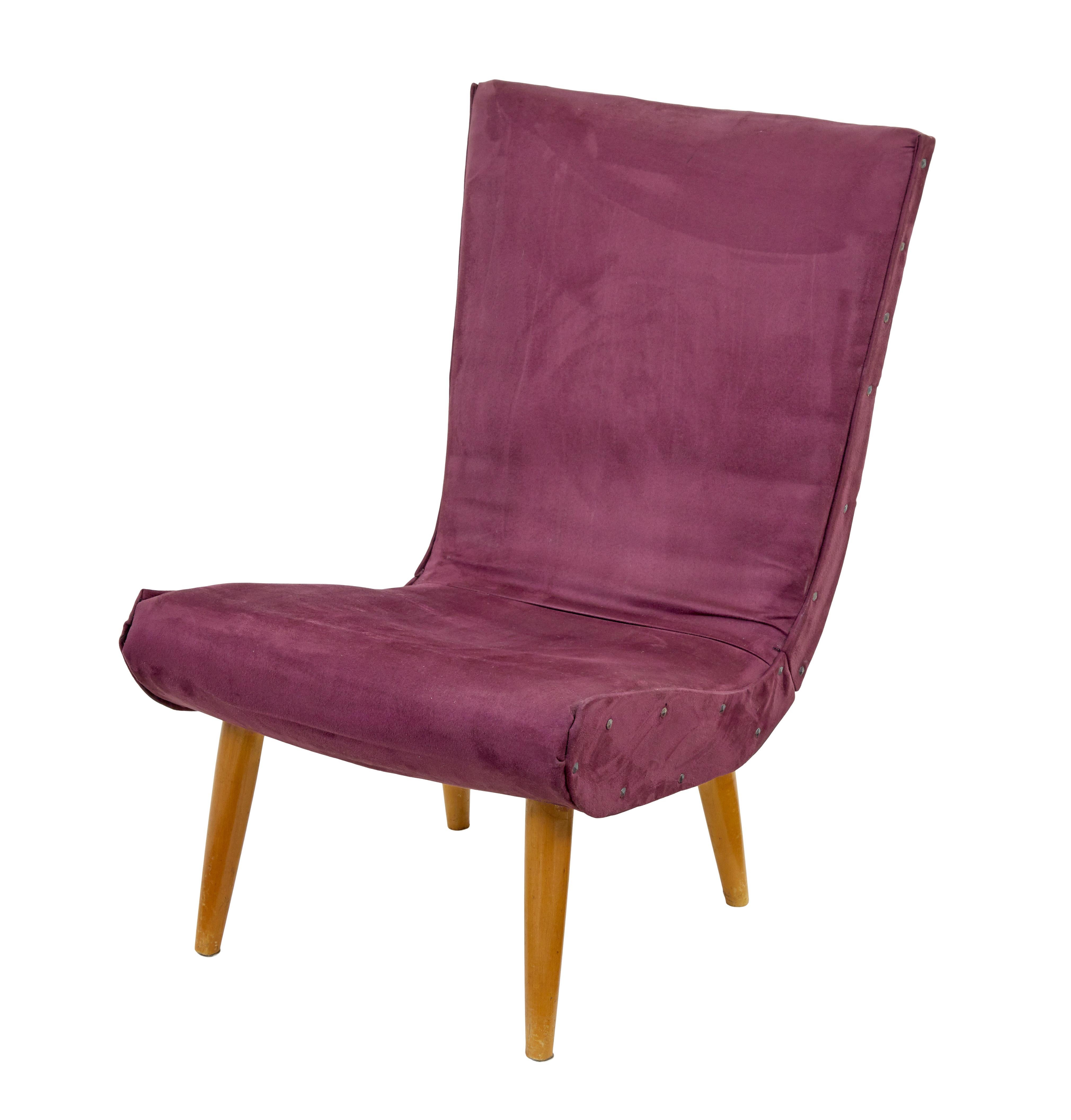 Harlequin set of 8 Scandinavian modern lounge chairs For Sale 4